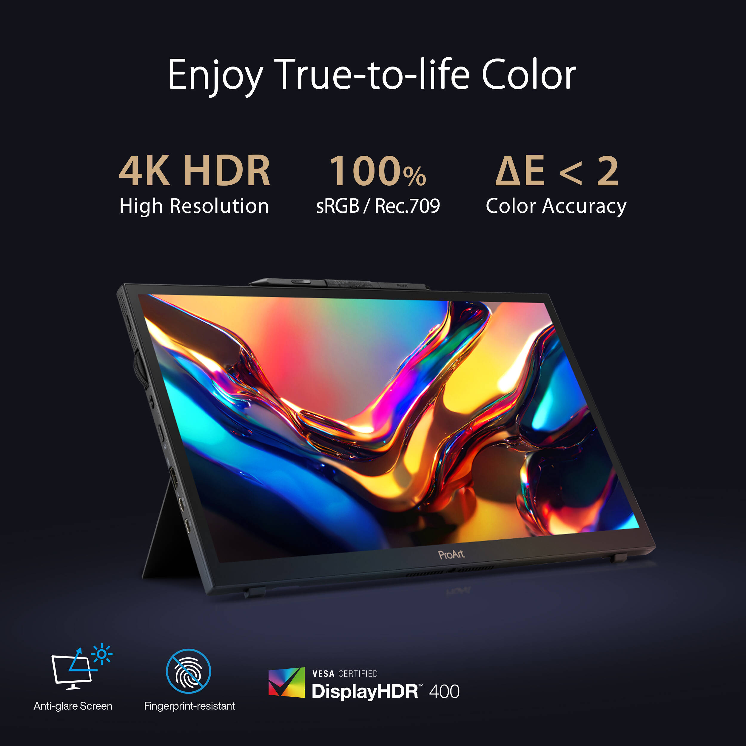 ASUS ProArt PA169CDV 15.6-inch 4K UHD portable pen display with touch and USB-C — view 23