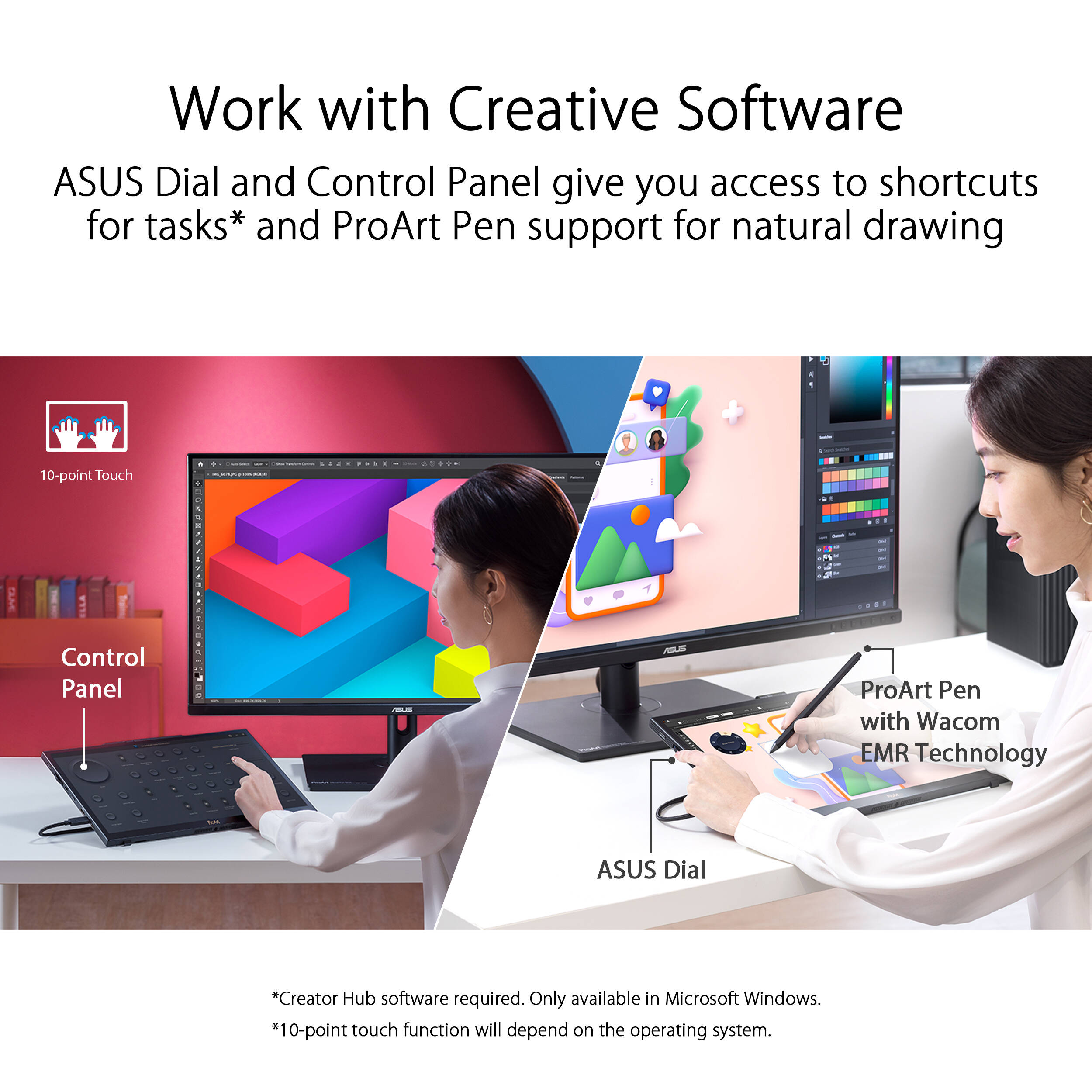 ASUS ProArt PA169CDV 15.6-inch 4K UHD portable pen display with touch and USB-C — view 25