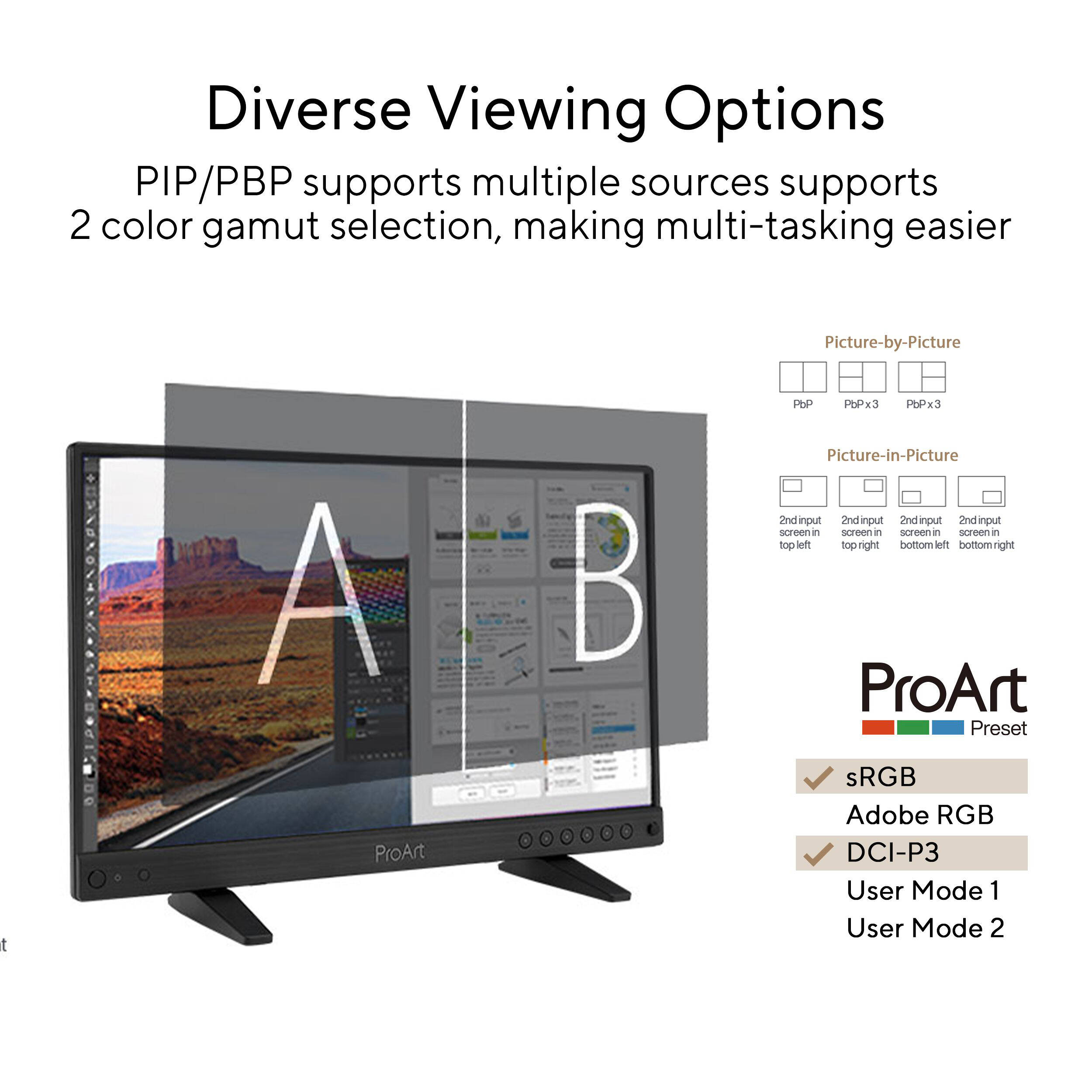 ASUS ProArt Display PA16USV 15.6-inch 4K HDR IPS monitor with 12G-SDI input — view 14