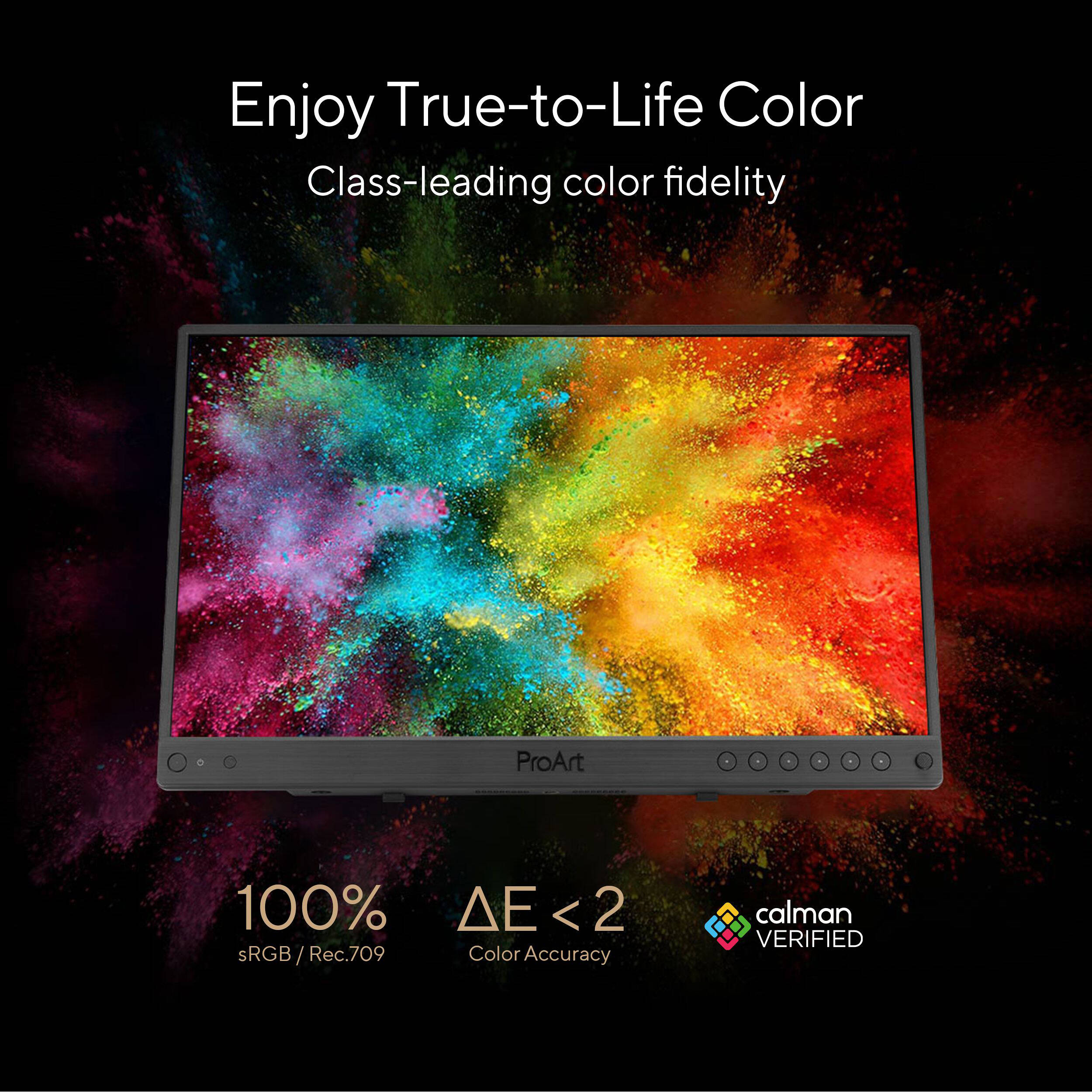 ASUS ProArt Display PA16USV 15.6-inch 4K HDR IPS monitor with 12G-SDI input — view 16