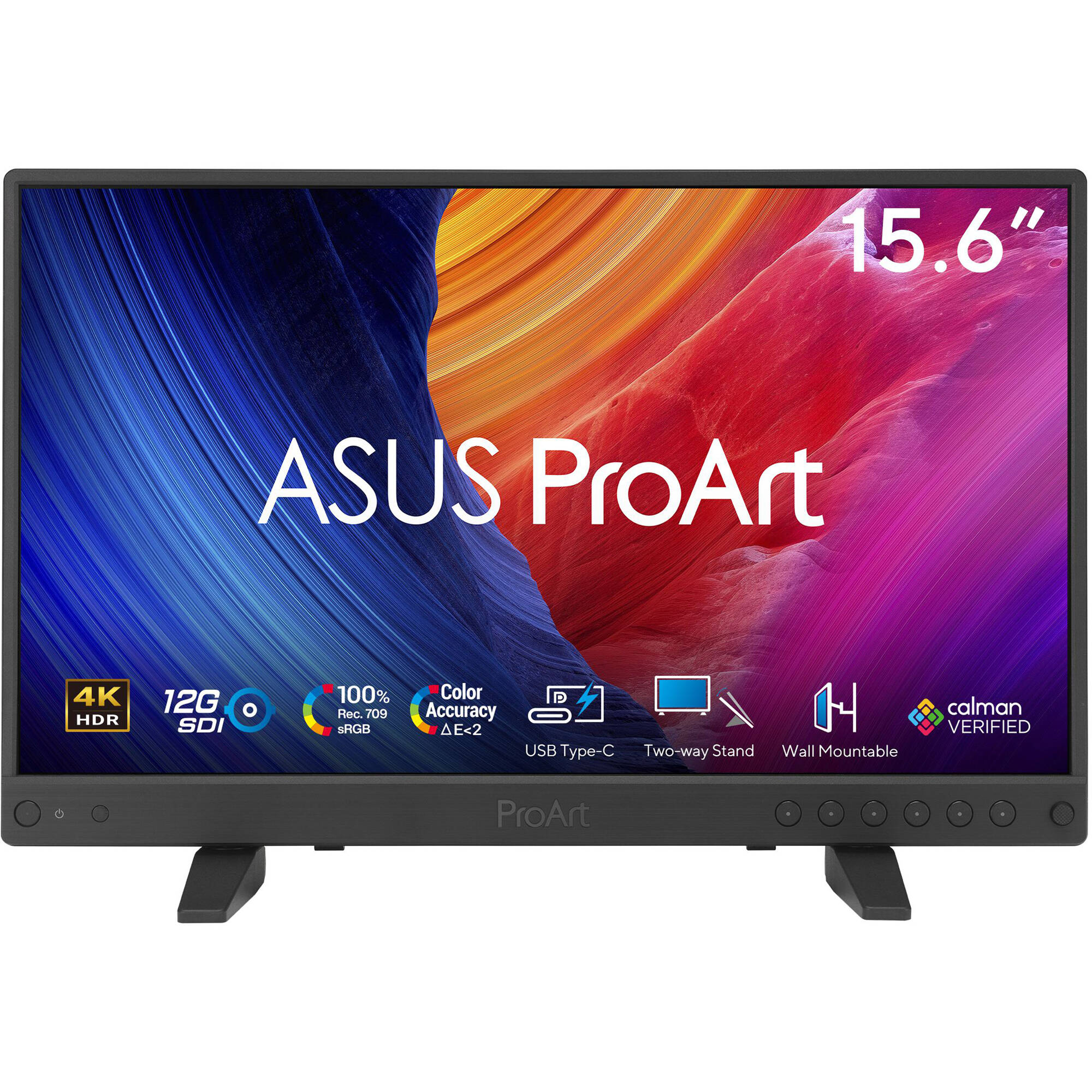 ASUS ProArt Display PA16USV 15.6-inch 4K HDR IPS monitor with 12G-SDI input — view 2