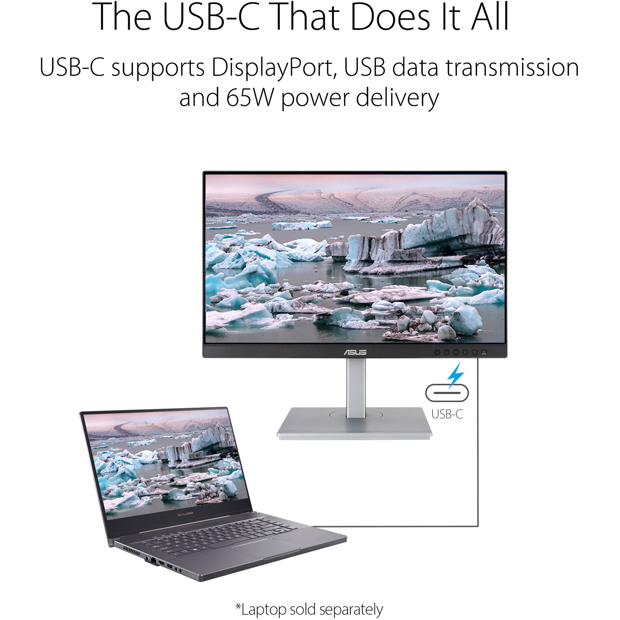 ASUS ProArt PA247CV 23.8-inch IPS Full HD monitor with USB-C, ergonomic stand, and anti-glare screen — view 18