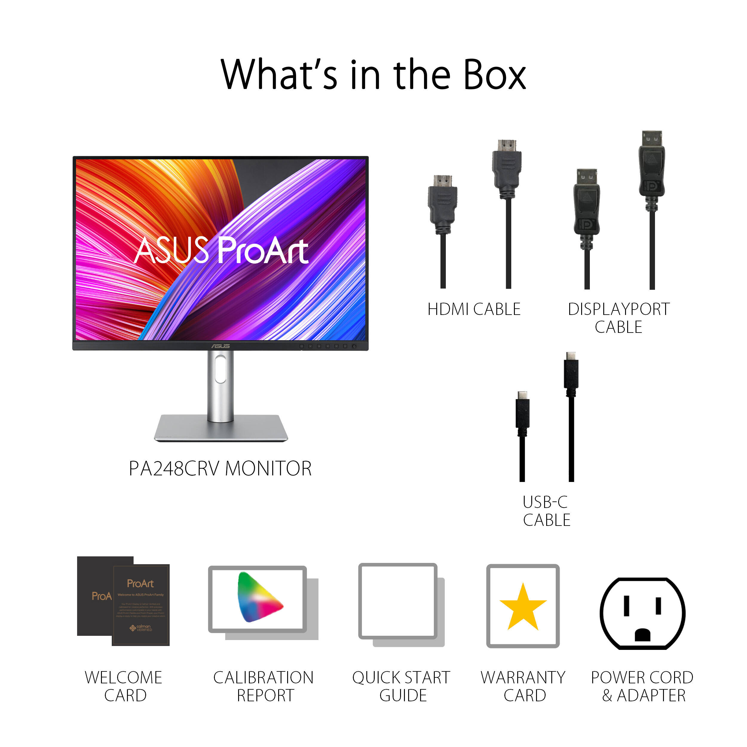 ASUS ProArt Display PA248CRV 24.1-inch IPS monitor with 16:10 aspect ratio and USB-C connectivity — view 13