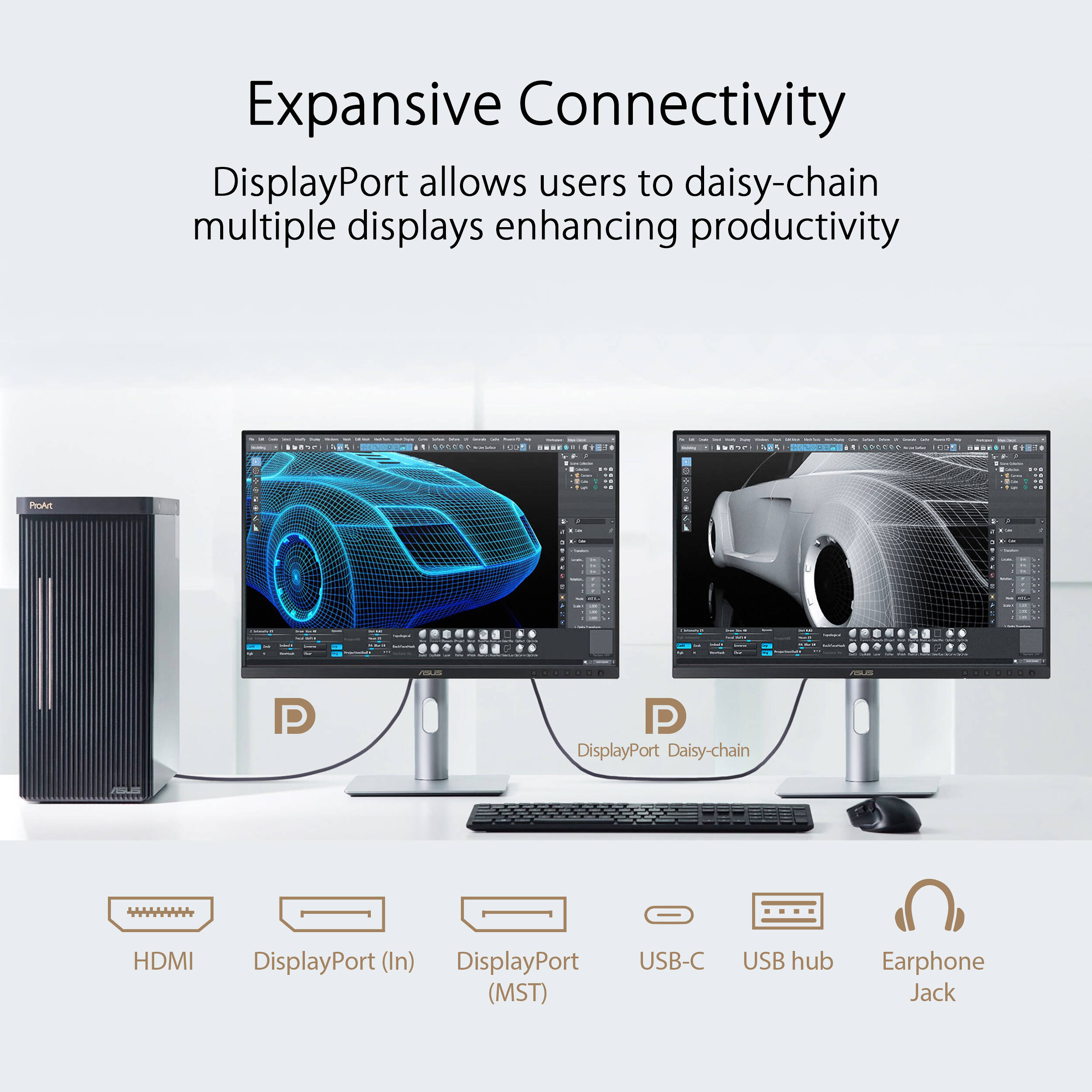 ASUS ProArt Display PA248CRV 24.1-inch IPS monitor with 16:10 aspect ratio and USB-C connectivity — view 16