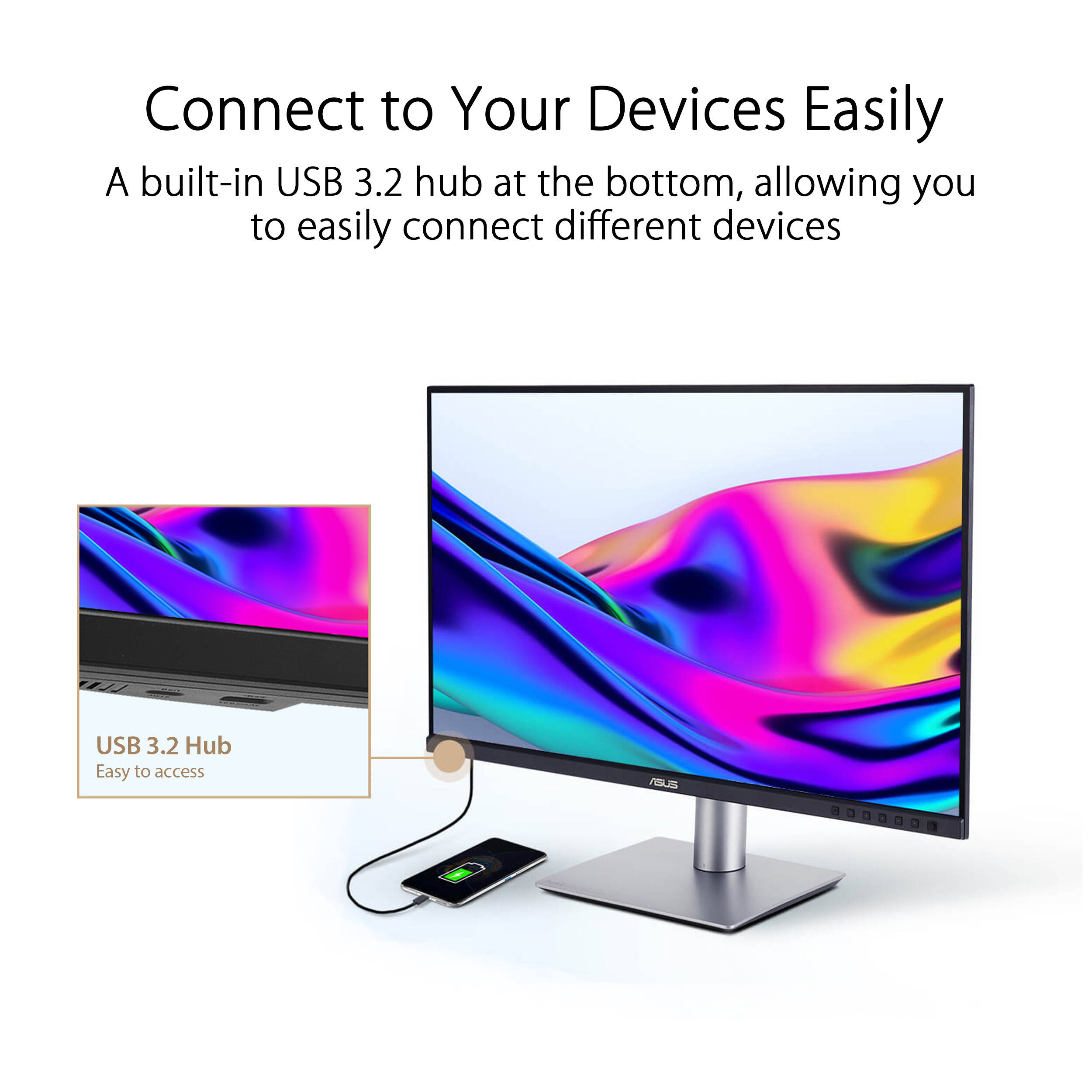 ASUS ProArt Display PA248CRV 24.1-inch IPS monitor with 16:10 aspect ratio and USB-C connectivity — view 17