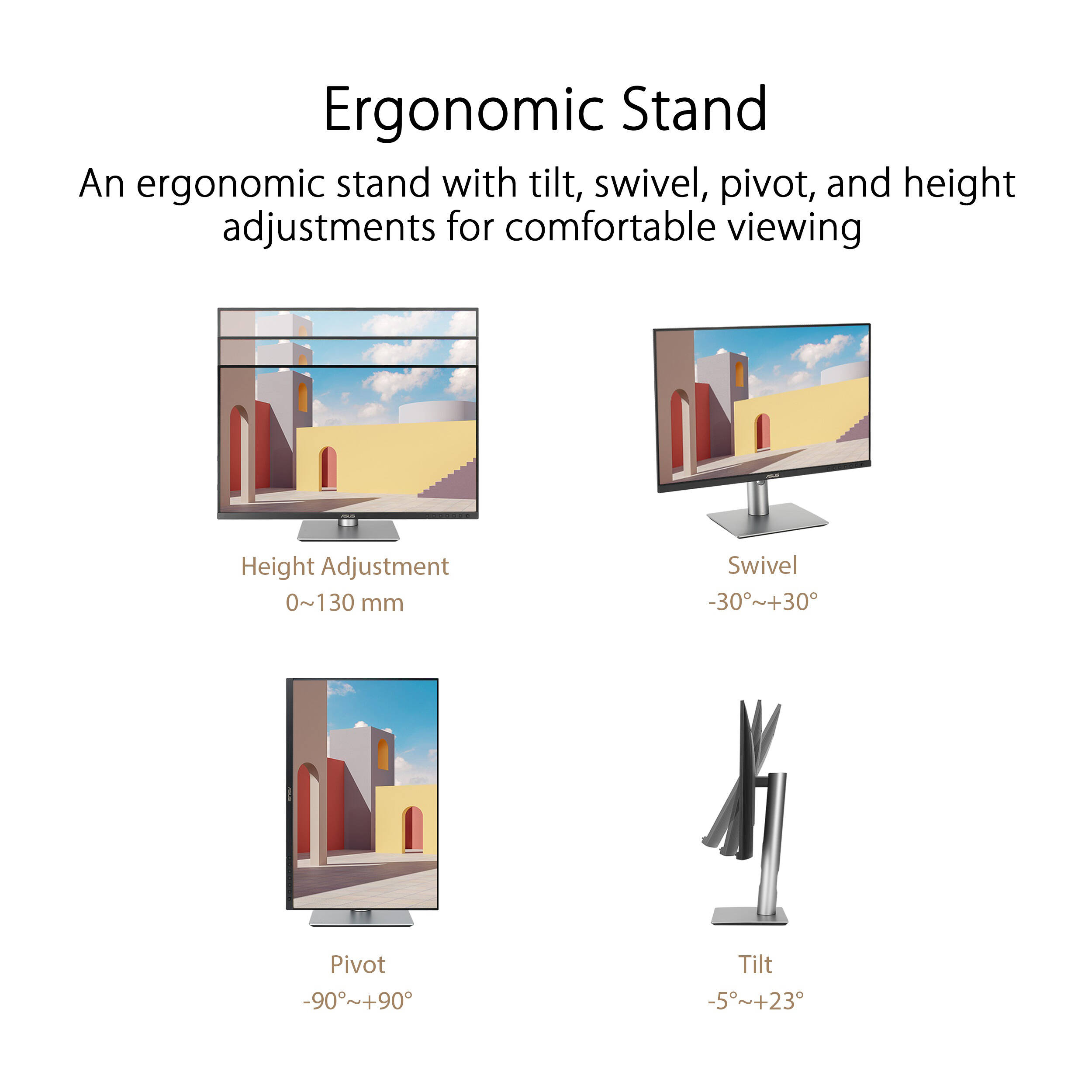 ASUS ProArt Display PA248CRV 24.1-inch IPS monitor with 16:10 aspect ratio and USB-C connectivity — view 18
