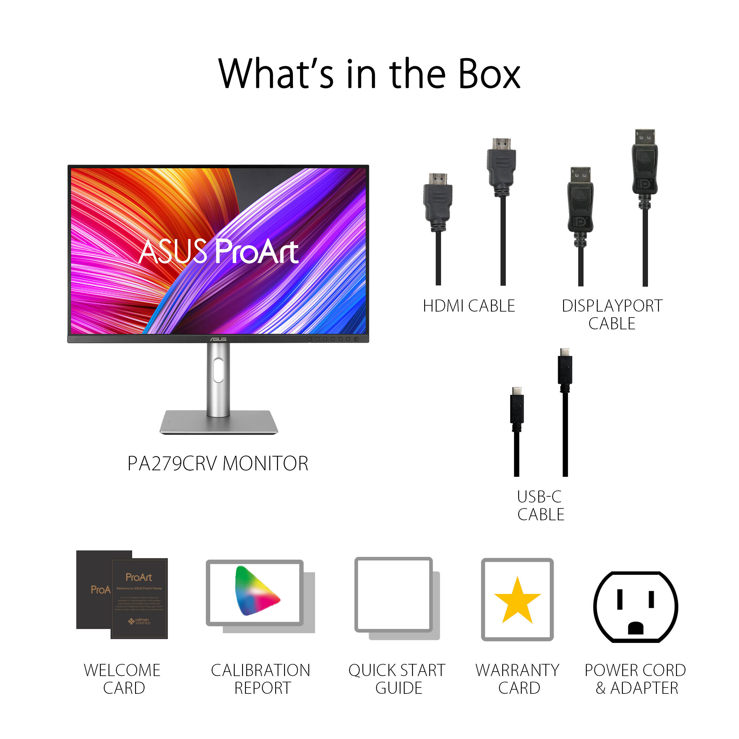 ASUS ProArt PA279CRV 27-inch 4K HDR IPS monitor with USB-C and height-adjustable stand — view 16