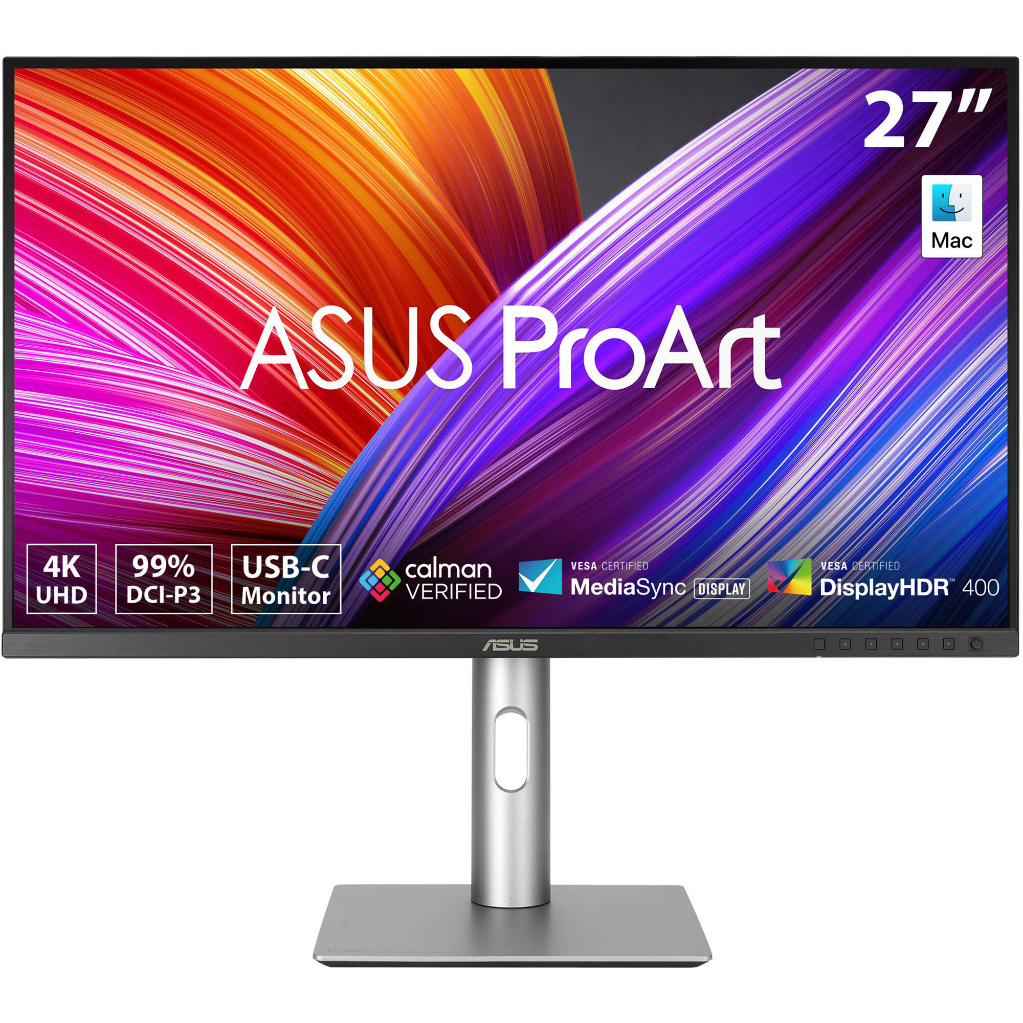 ASUS ProArt PA279CRV 27-inch 4K HDR IPS monitor with USB-C and height-adjustable stand — view 2