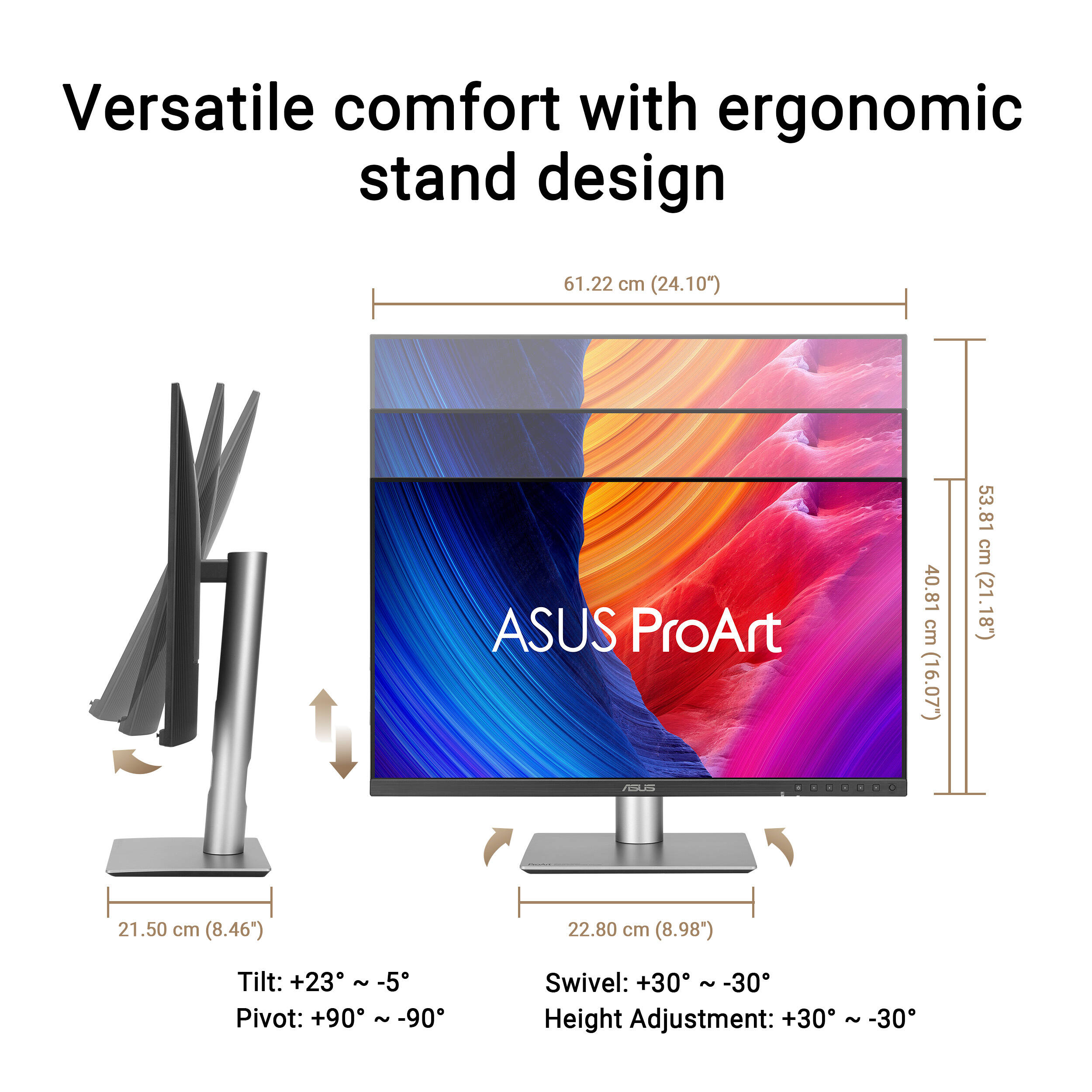 ASUS ProArt PA27JCV 27-inch 5K IPS monitor with slim bezels for professional color-critical work — view 17