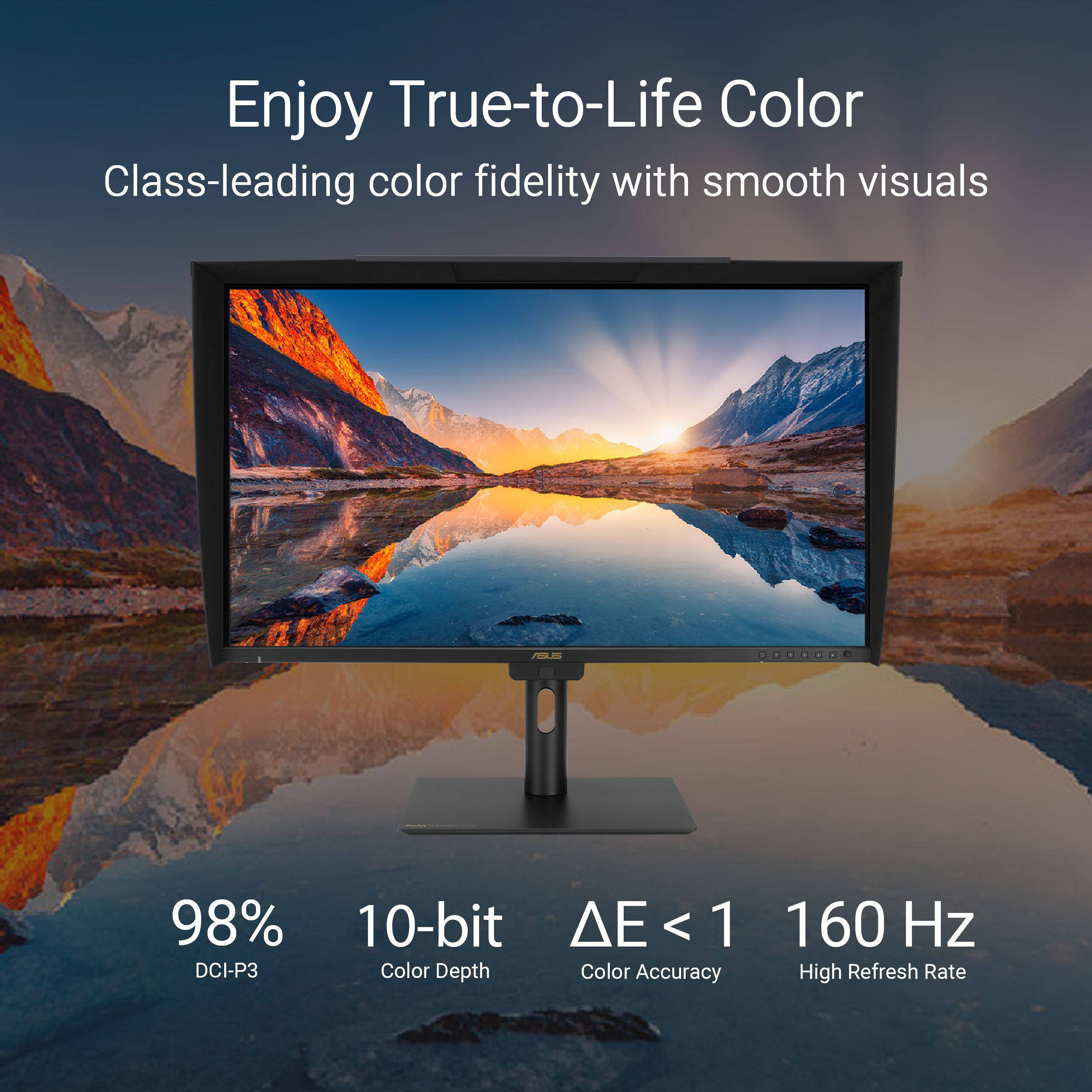 ASUS ProArt Display PA27UCGE 27-inch 4K HDR monitor for color-critical editing — view 17