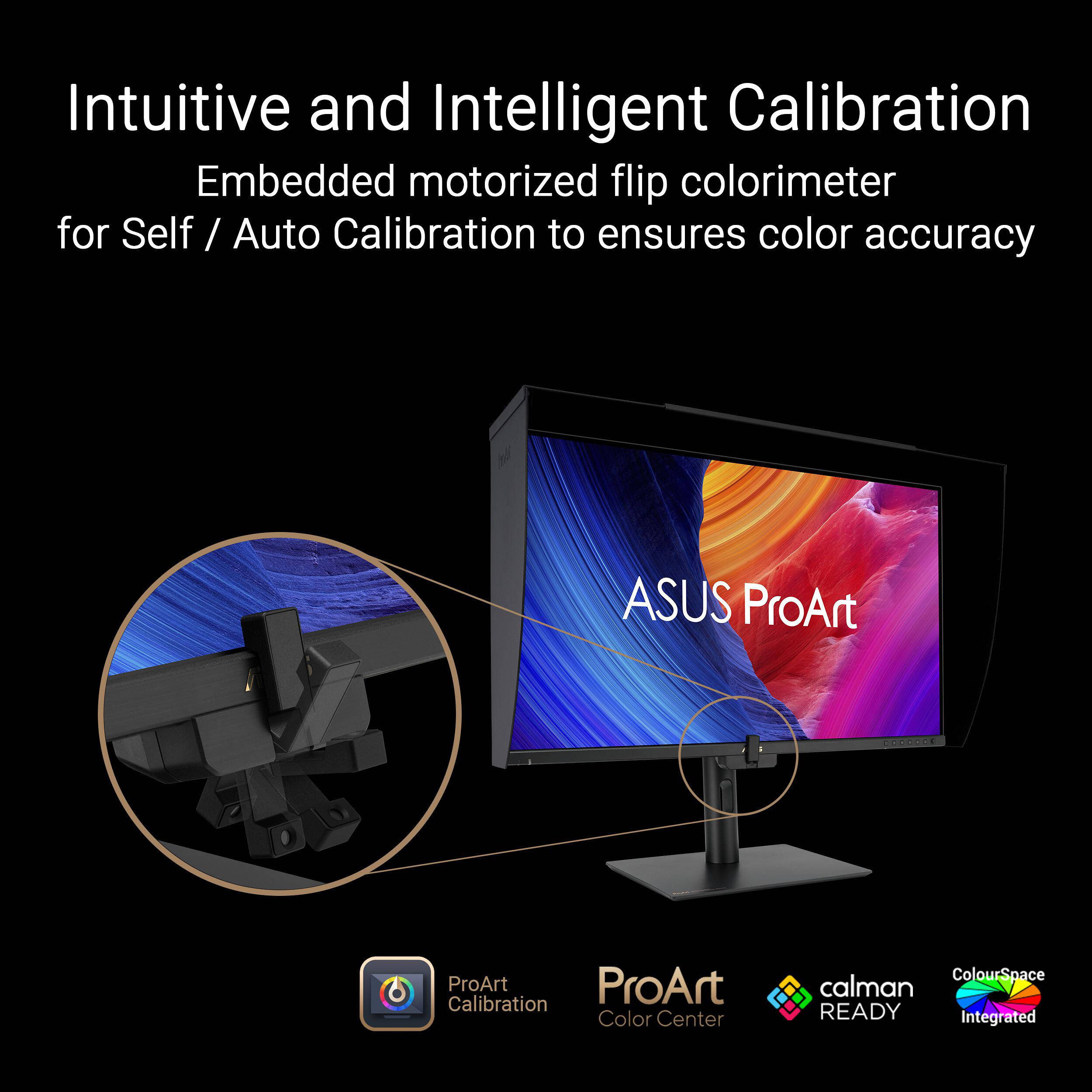 ASUS ProArt Display PA27UCGE 27-inch 4K HDR monitor for color-critical editing — view 18