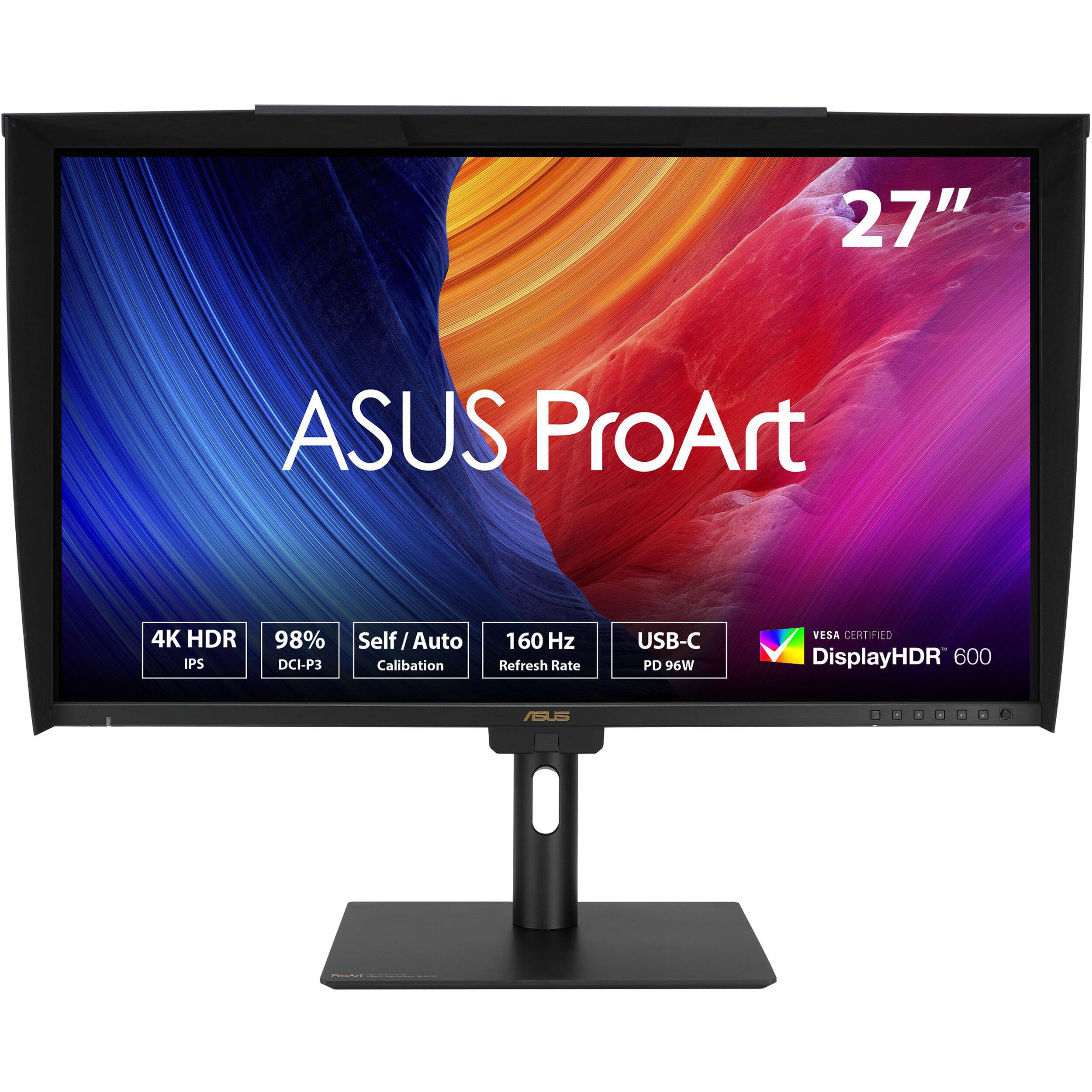 ASUS ProArt Display PA27UCGE 27-inch 4K HDR monitor for color-critical editing — view 2