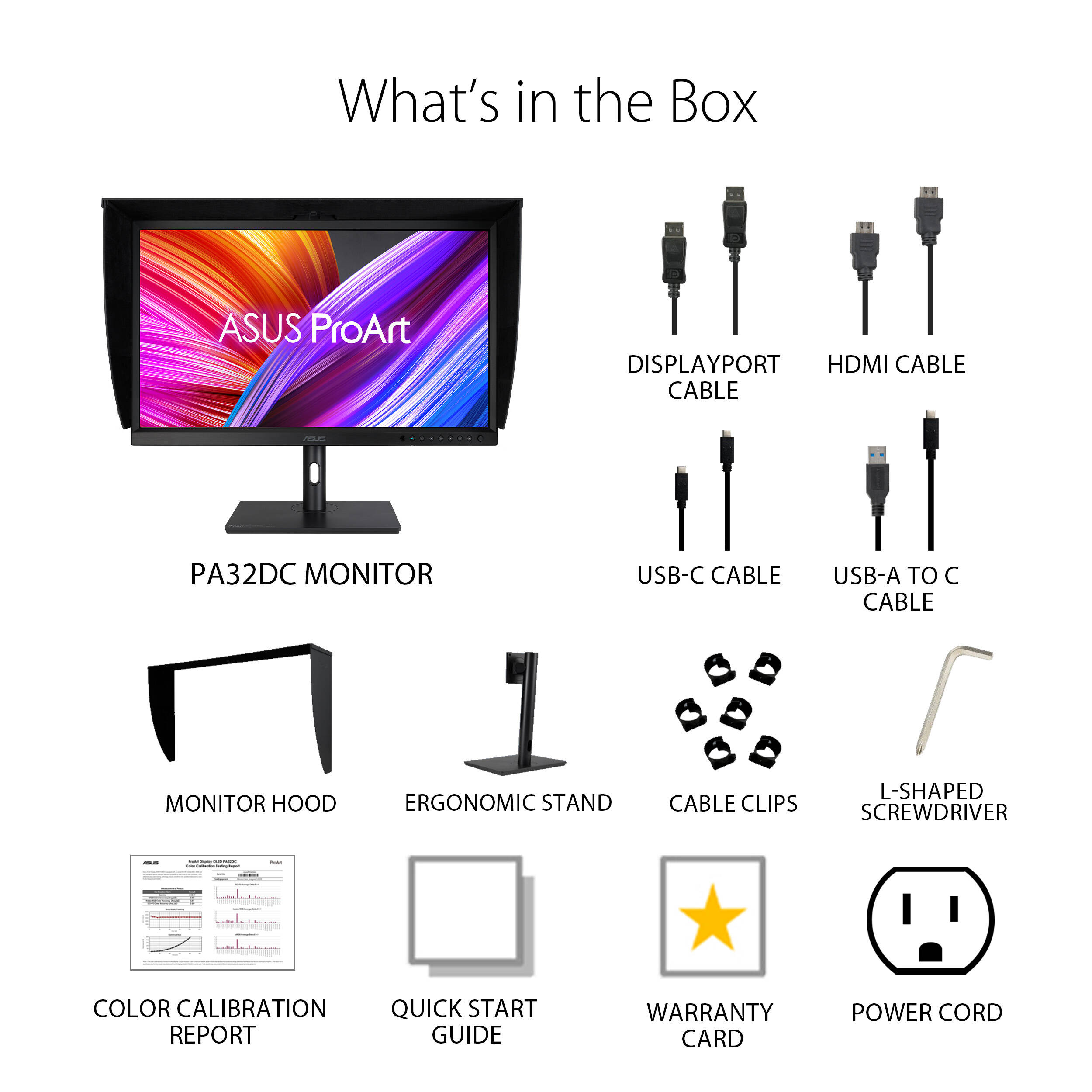 ASUS ProArt Display PA32DC 31.5-inch 4K OLED professional monitor with built-in colorimeter — view 42