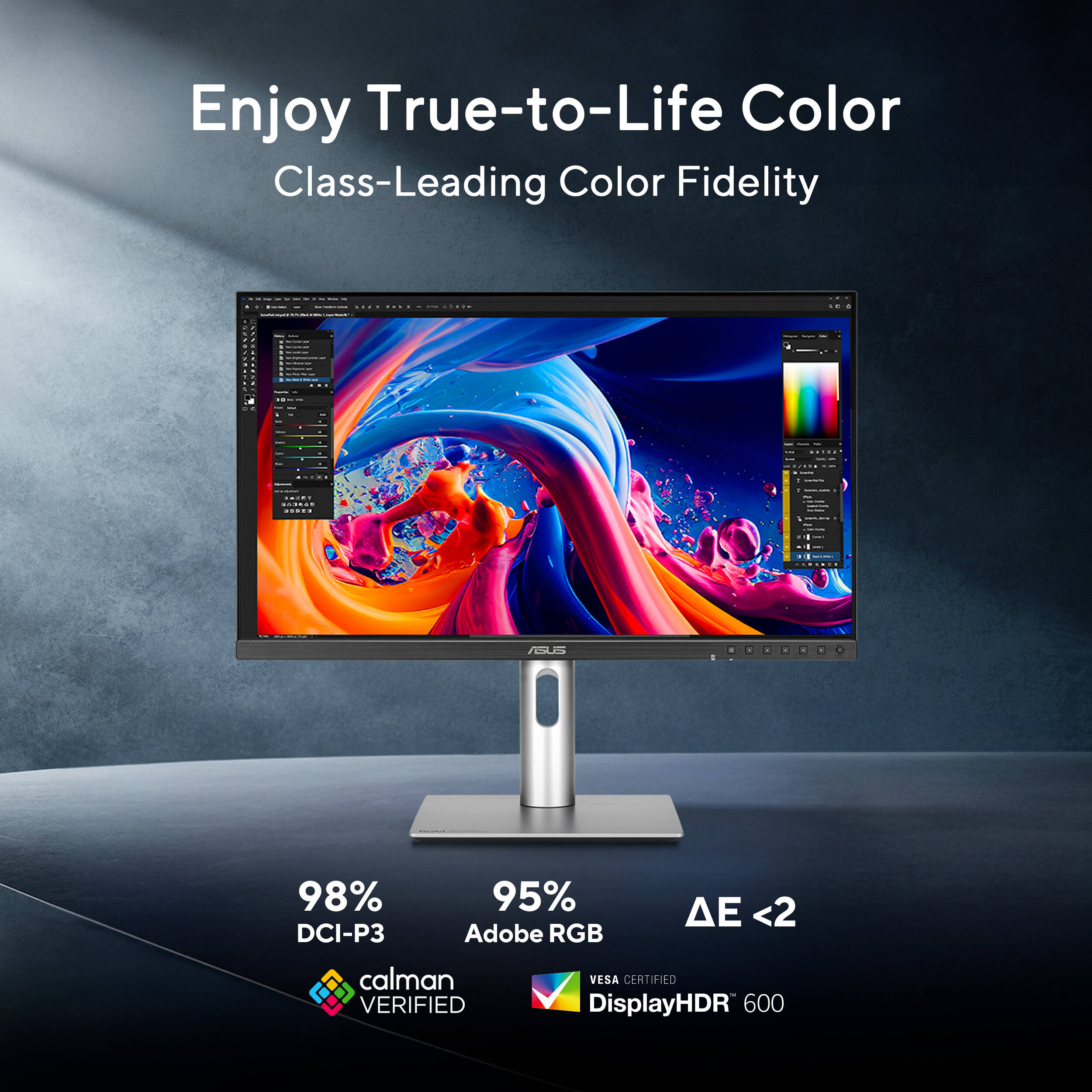 ASUS ProArt Display PA32QCV 32-inch 6K IPS professional monitor — view 15