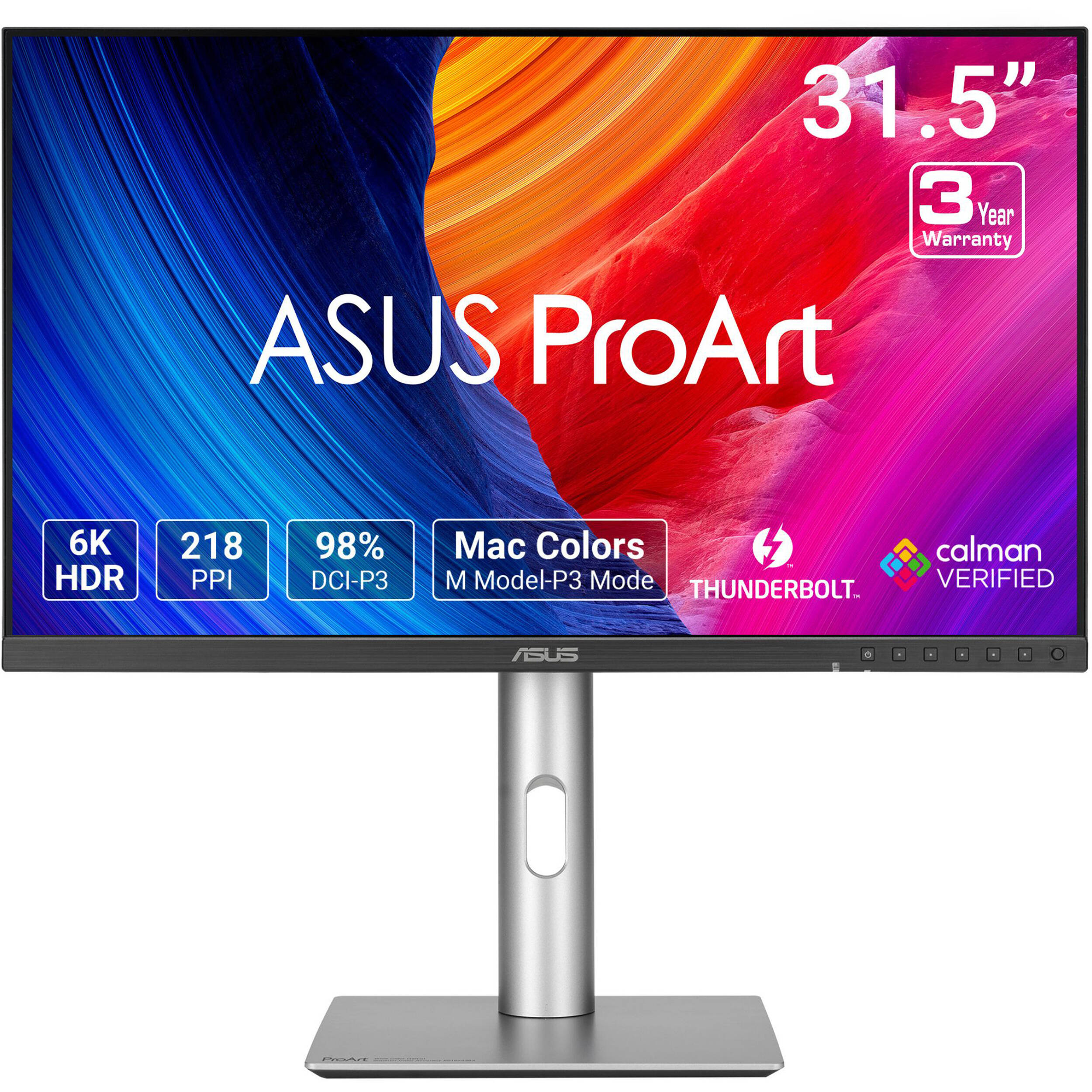 ASUS ProArt Display PA32QCV 32-inch 6K IPS professional monitor — view 3