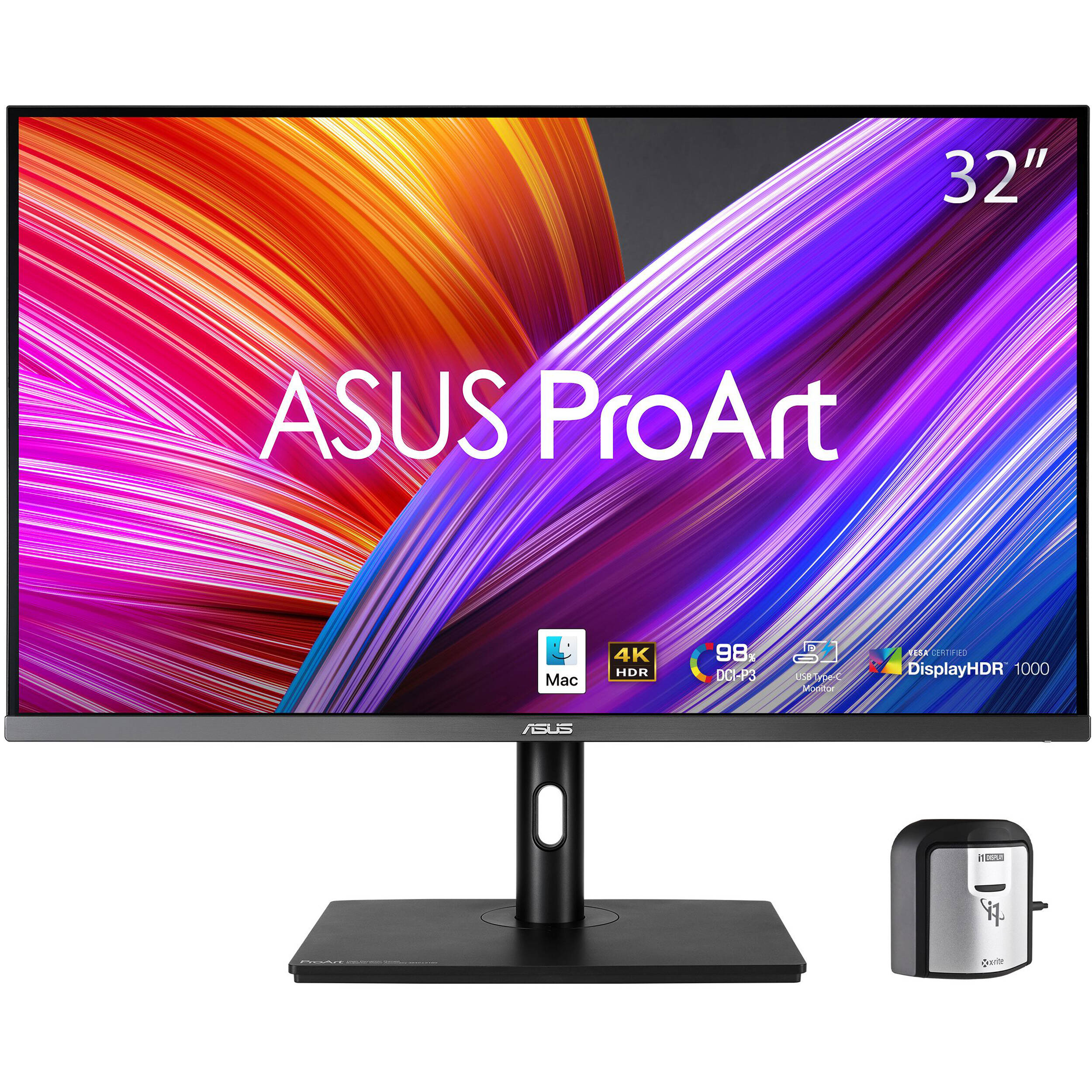 ASUS ProArt PA32UCR-K 32-inch 4K HDR monitor for color-critical creative work — view 2