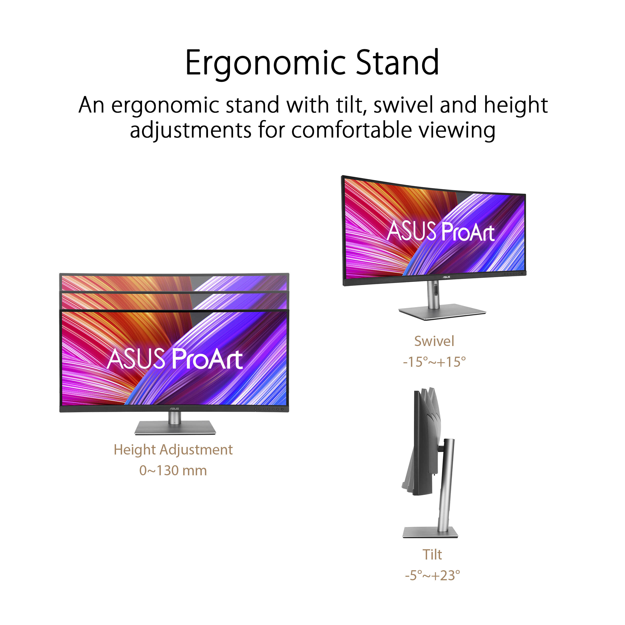 ASUS PA34VCNV 34-inch curved ultrawide WQHD monitor for multitasking and wide workflows — view 16