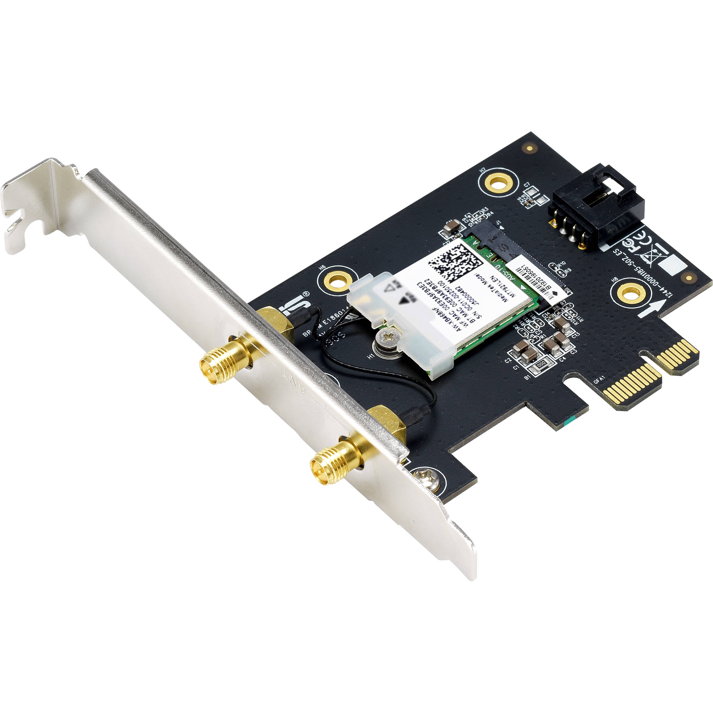 ASUS PCE-AX1800 internal PCIe Wi-Fi 6 and Bluetooth 5.2 wireless adapter — view 3