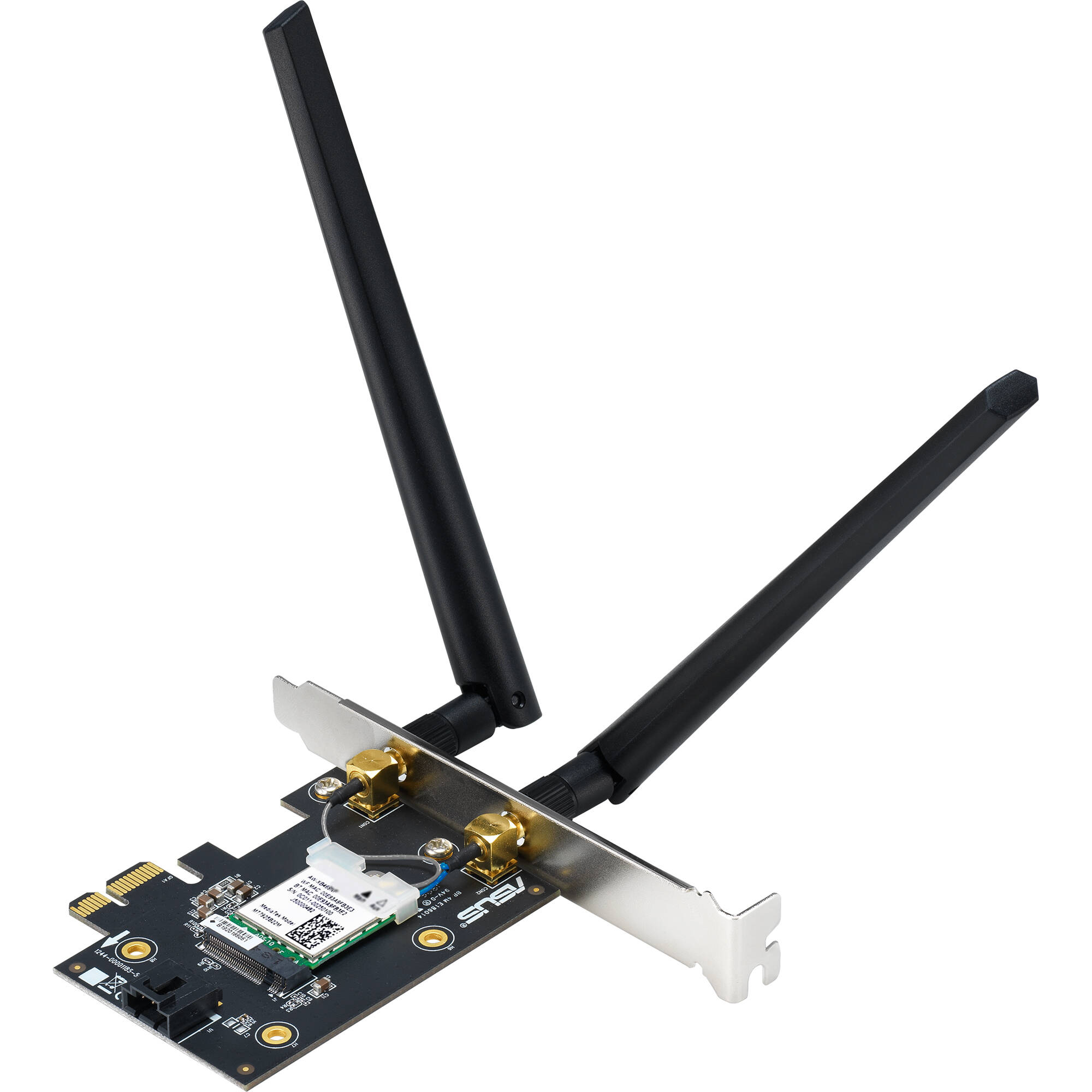 ASUS PCE-BE6500 internal PCIe Wi-Fi 7 adapter with Bluetooth 5.4 — view 2