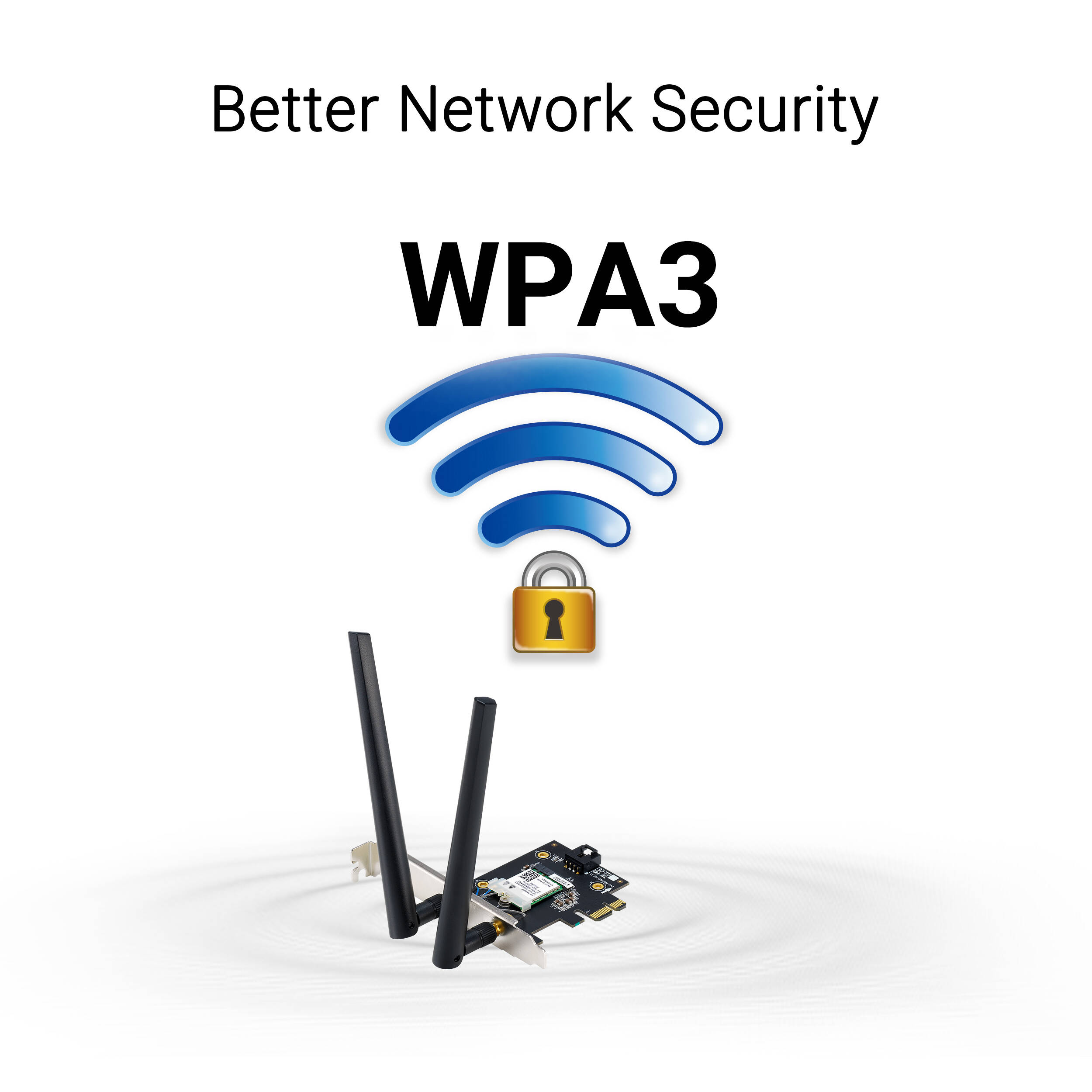 ASUS PCE-BE6500 internal PCIe Wi-Fi 7 adapter with Bluetooth 5.4 — view 6