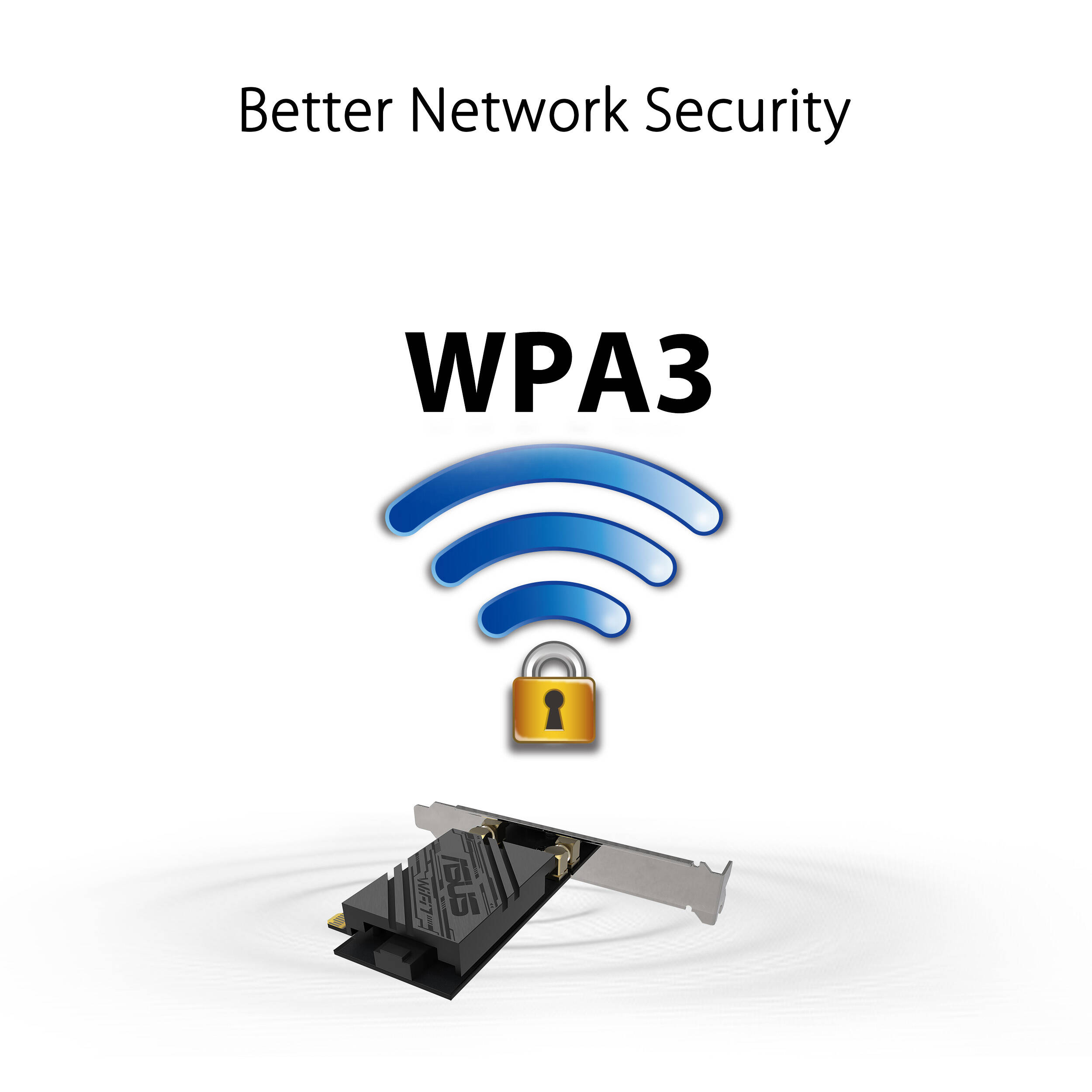 ASUS PCE-BE92BT WiFi 7 PCI-E wireless adapter with dual external antennas — view 8