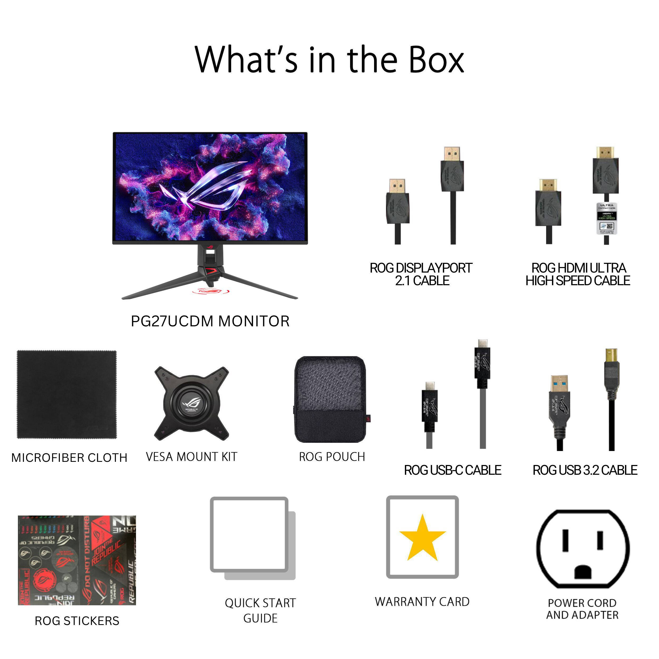ASUS ROG Swift PG27UCDM 27-inch 4K QD-OLED gaming monitor with 240Hz refresh rate — view 10