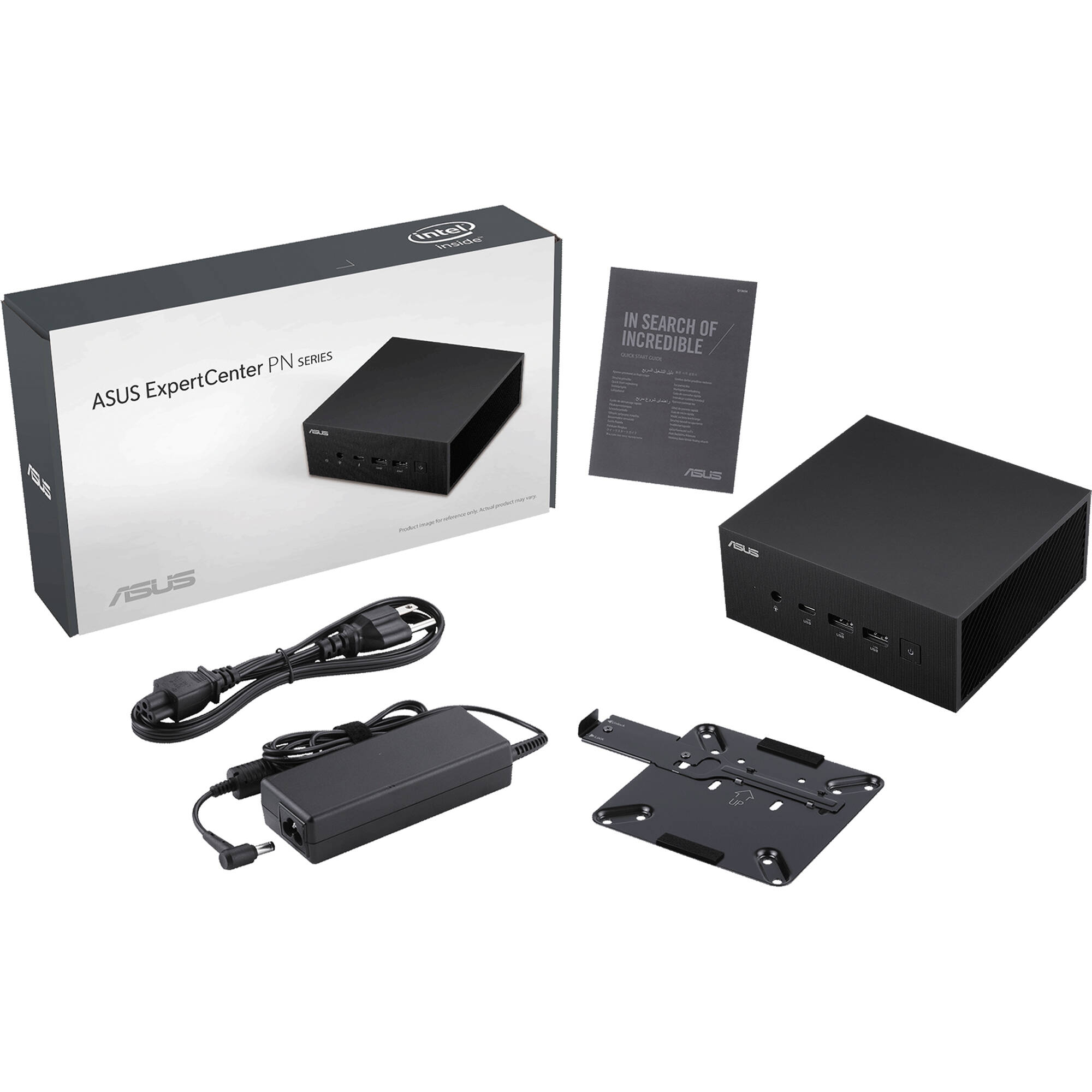 ASUS ExpertCenter PN65 mini PC with Core Ultra 7, 16 GB DDR5, 512 GB NVMe, dual HDMI, and VESA mount — view 7