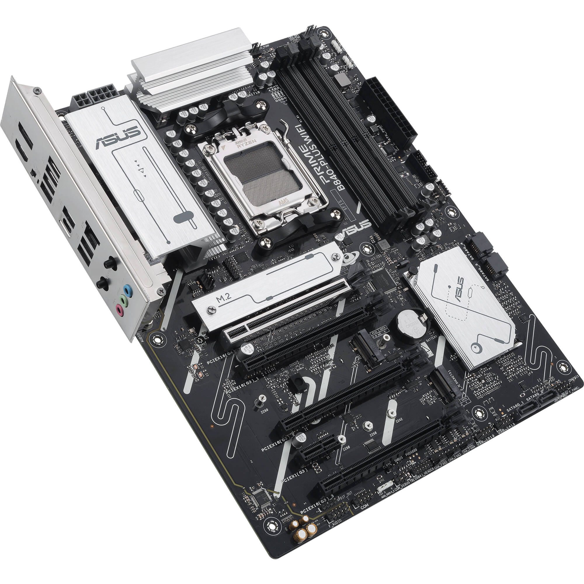ASUS PRIME B840-PLUS WIFI ATX motherboard for AMD AM5 with DDR5, Wi-Fi 6E, and 3 M.2 slots — view 5
