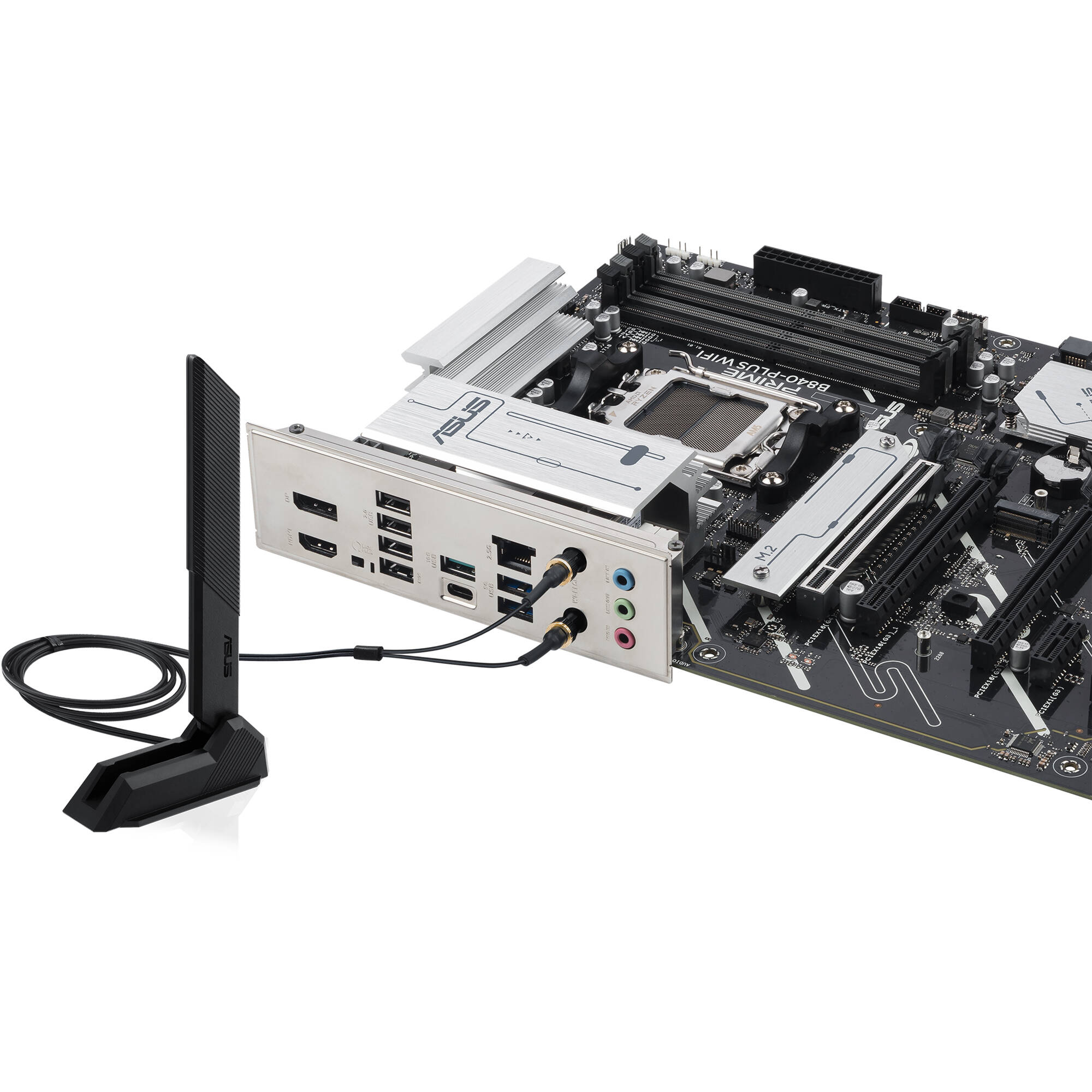 ASUS PRIME B840-PLUS WIFI ATX motherboard for AMD AM5 with DDR5, Wi-Fi 6E, and 3 M.2 slots — view 8