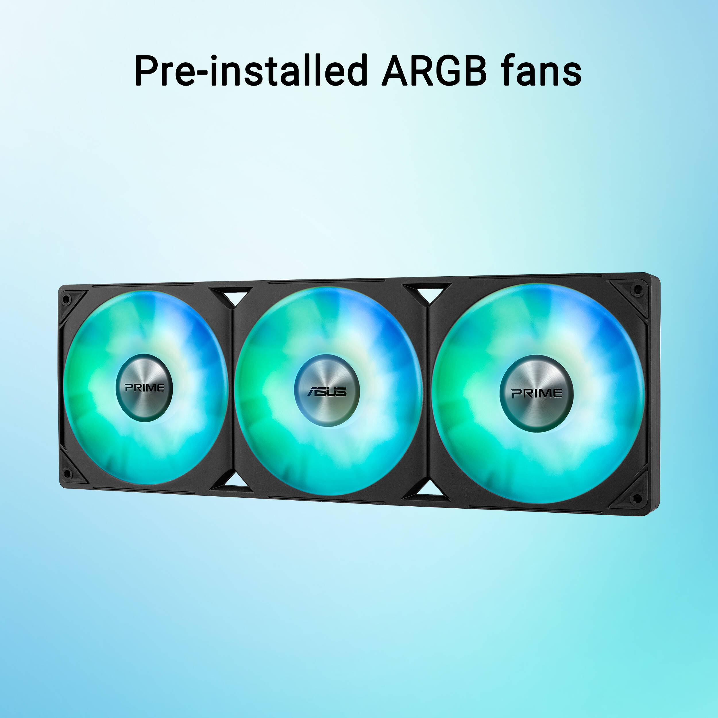 ASUS PRIME LC 360 ARGB 360 mm all-in-one liquid CPU cooler with ARGB fans — view 14