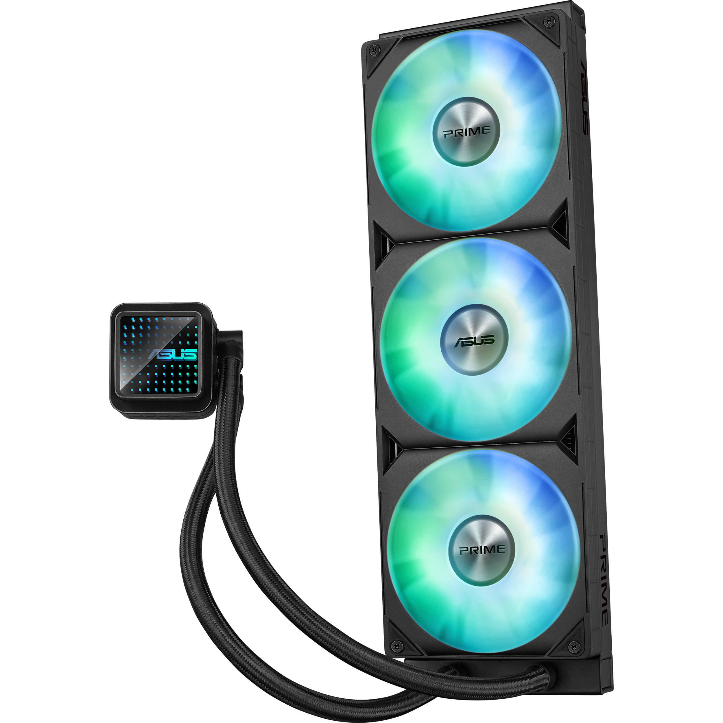 ASUS PRIME LC 360 ARGB 360 mm all-in-one liquid CPU cooler with ARGB fans — view 6