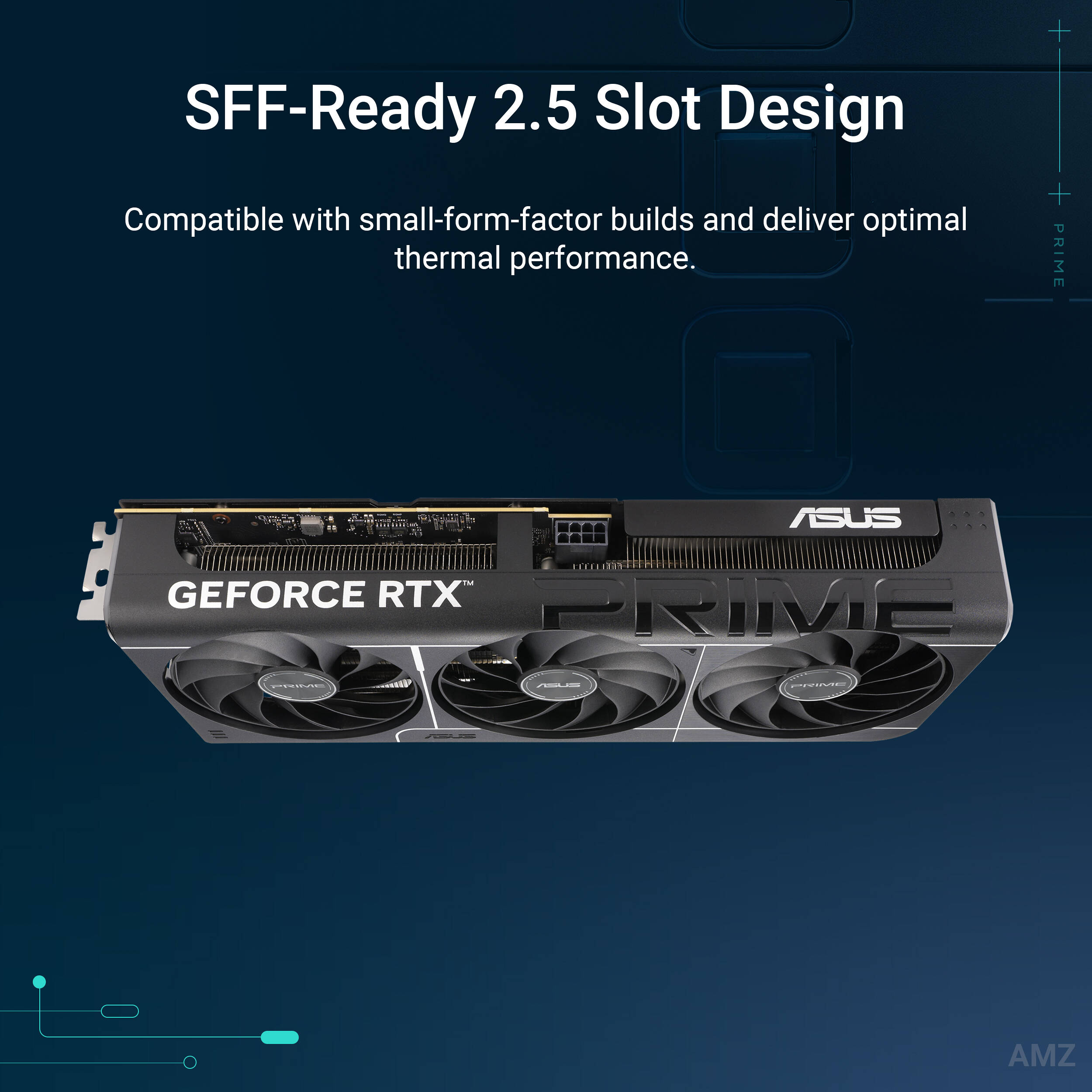 ASUS Prime GeForce RTX 5060 Ti O8G graphics card with 8GB GDDR7, PCIe 5.0, and Axial-tech fan cooling — view 10
