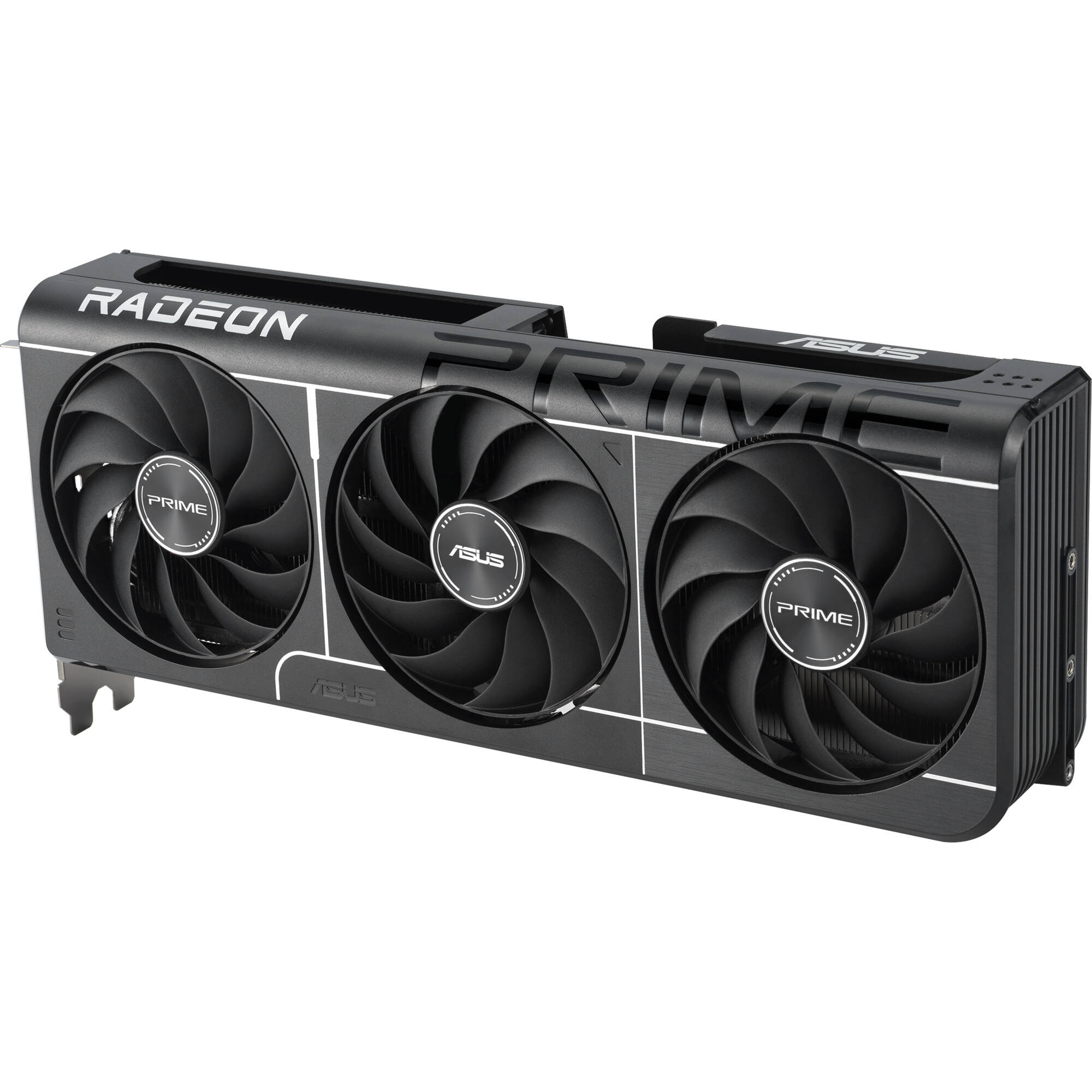 ASUS PRIME RX 9060 XT O16G graphics card with 16GB GDDR6, dual fan cooling, and PCIe 5.0 interface — view 4