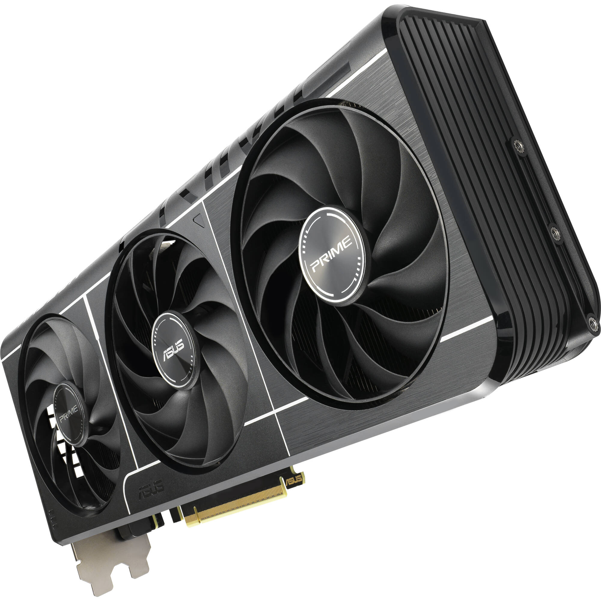 ASUS PRIME RX 9060 XT O16G graphics card with 16GB GDDR6, dual fan cooling, and PCIe 5.0 interface — view 6