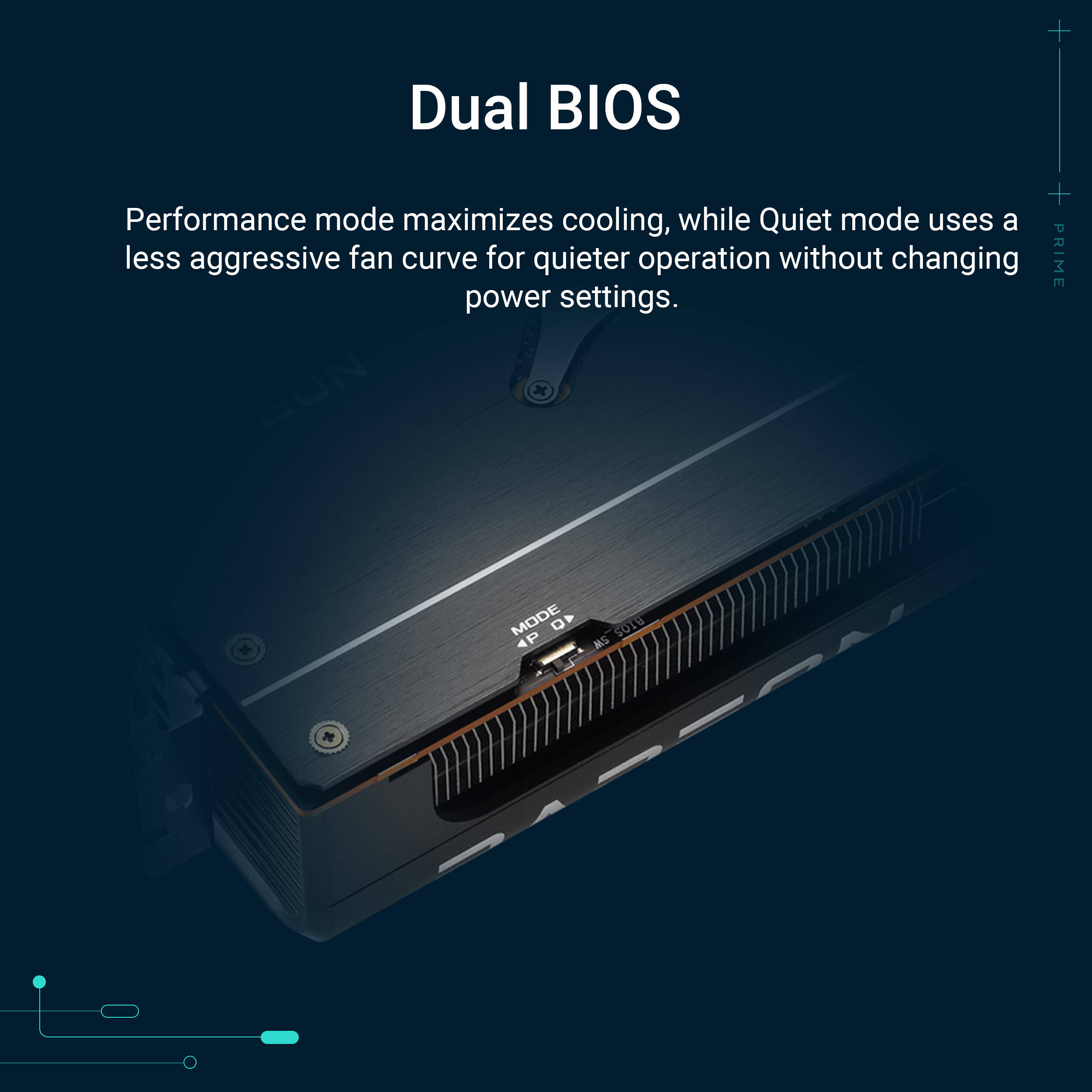 ASUS PRIME RX 9070 XT O16G graphics card with triple-fan cooling and 16 GB GDDR6 memory — view 15