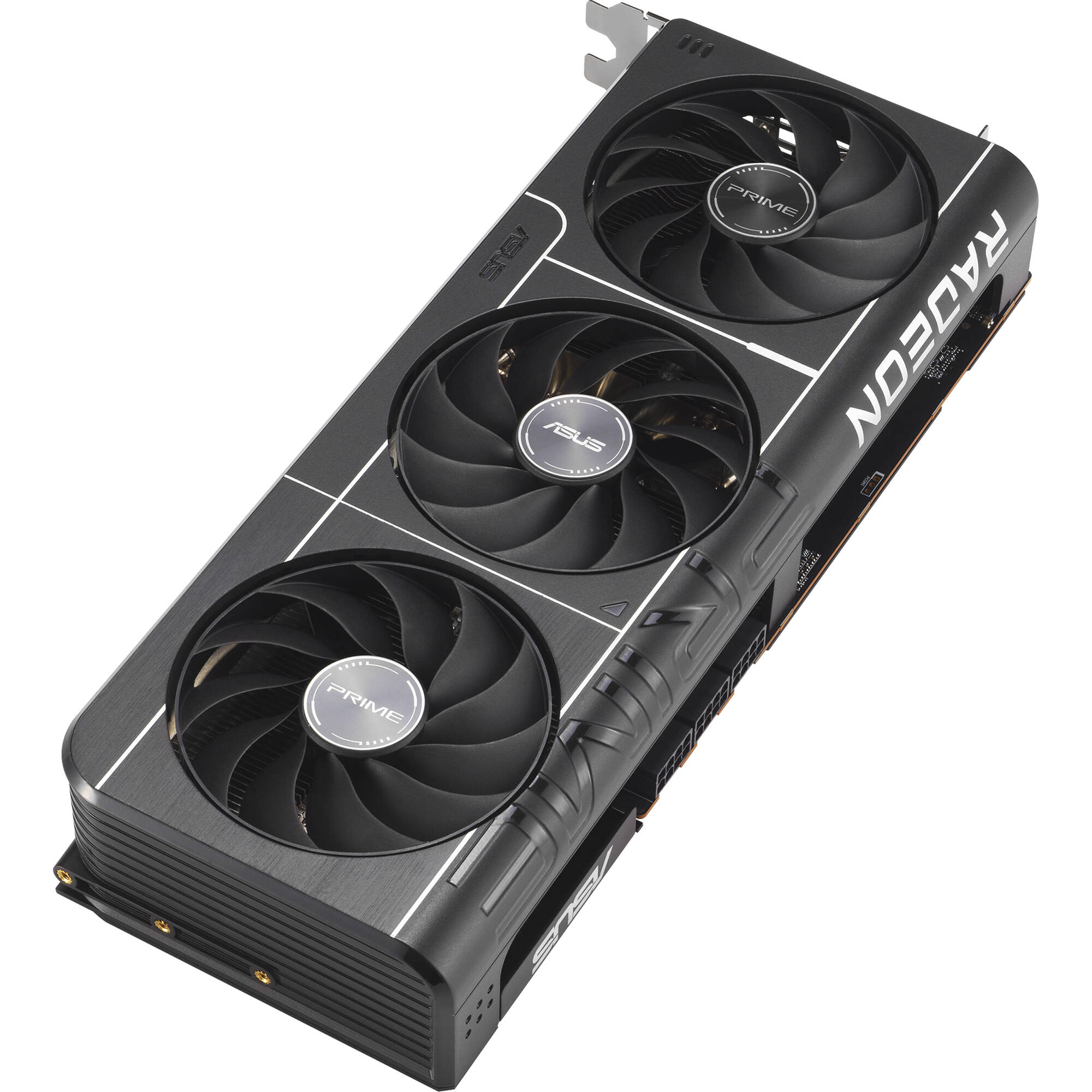 ASUS PRIME RX 9070 XT O16G graphics card with triple-fan cooling and 16 GB GDDR6 memory — view 5