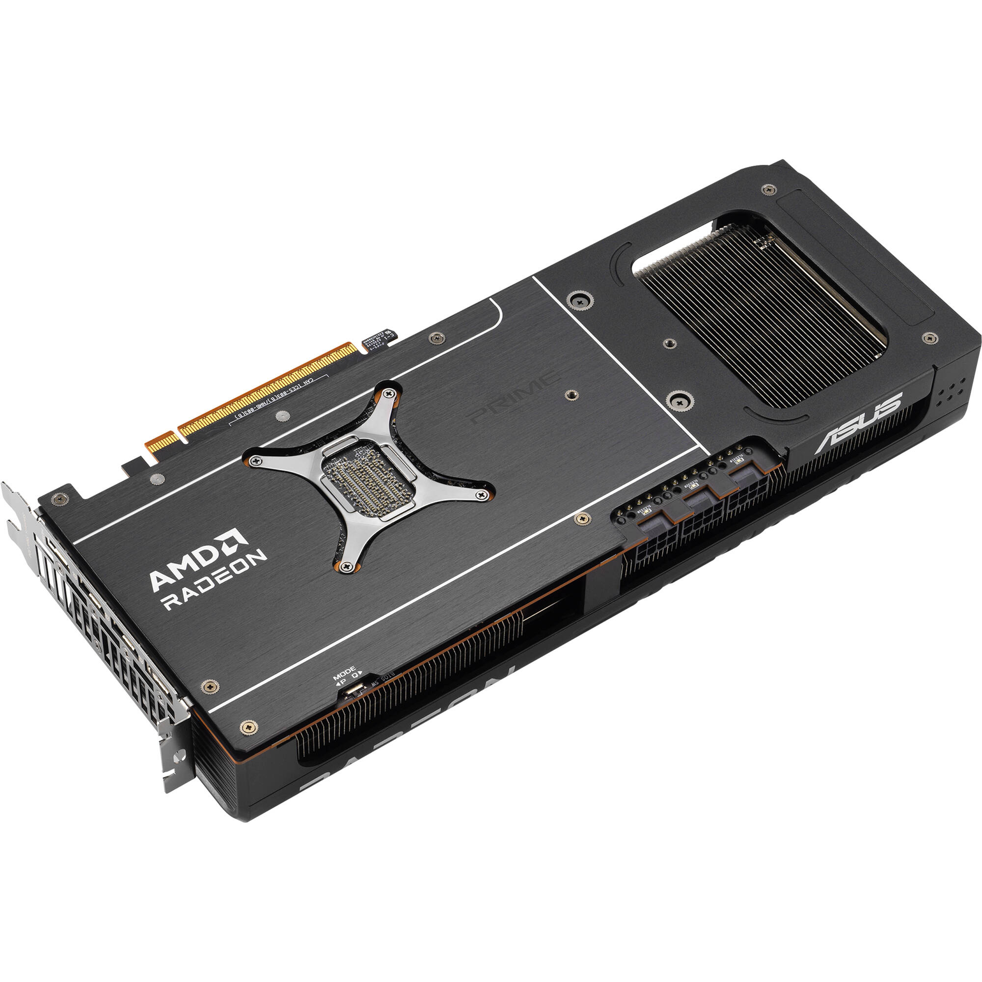 ASUS PRIME RX 9070 XT O16G graphics card with triple-fan cooling and 16 GB GDDR6 memory — view 7