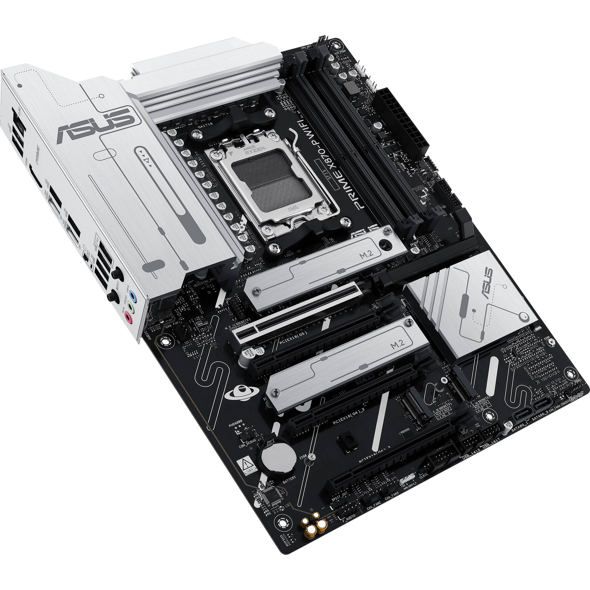 ASUS PRIME X870-P WIFI ATX motherboard for AMD AM5 processors with Wi-Fi 7 and PCIe 5.0 — view 4