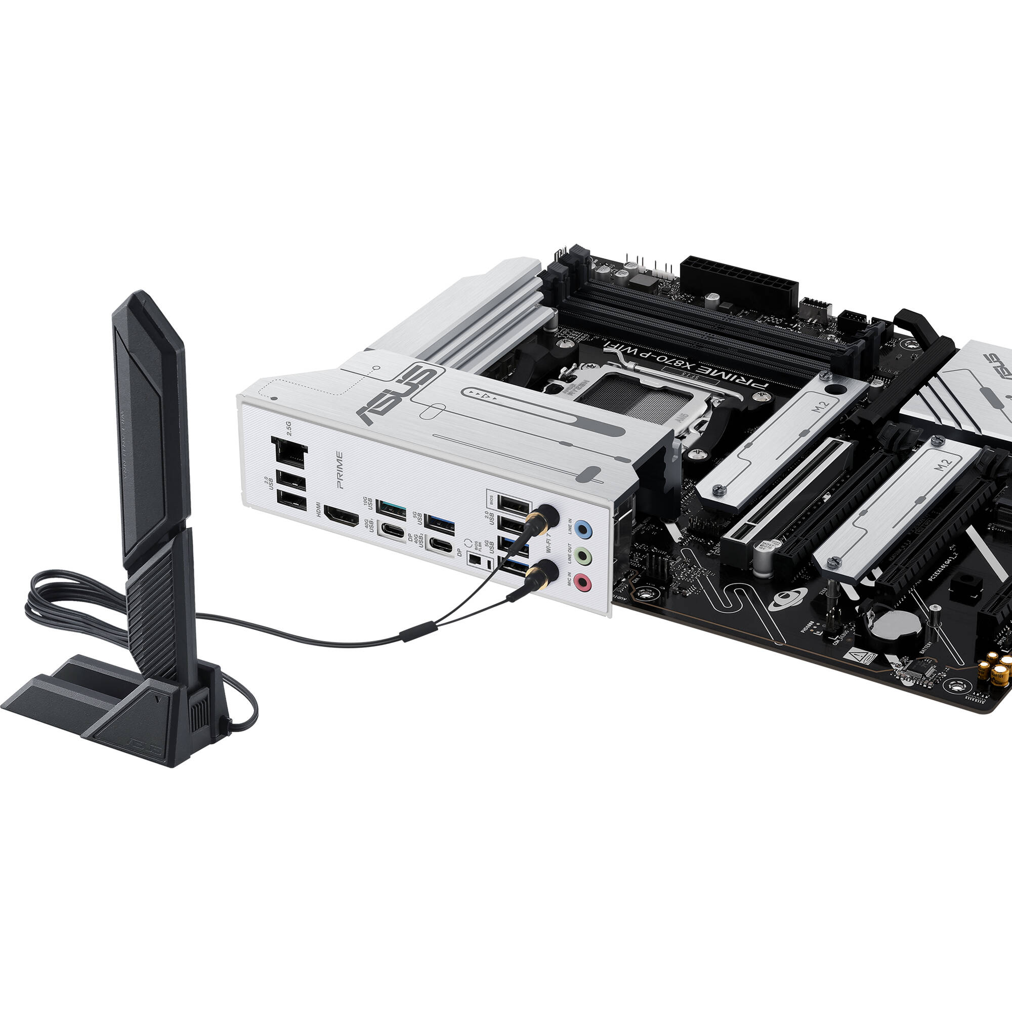 ASUS PRIME X870-P WIFI ATX motherboard for AMD AM5 processors with Wi-Fi 7 and PCIe 5.0 — view 6