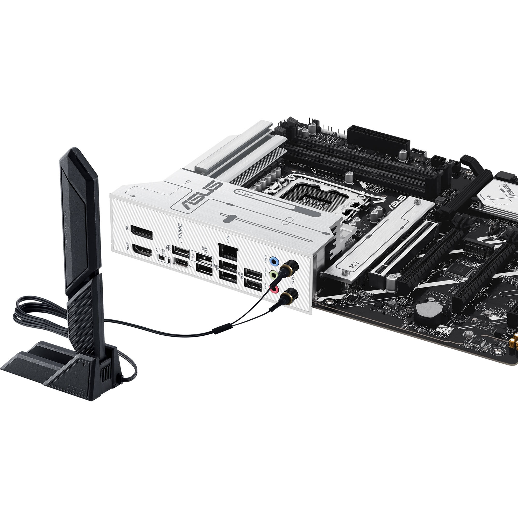 ASUS PRIME Z890-P WIFI ATX motherboard with LGA 1851 socket, Wi-Fi 7, and 4 M.2 slots — view 7