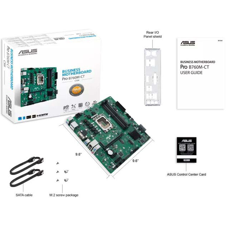 ASUS PRO B760M-CT-CSM micro-ATX motherboard for Intel LGA 1700 business desktops — view 6