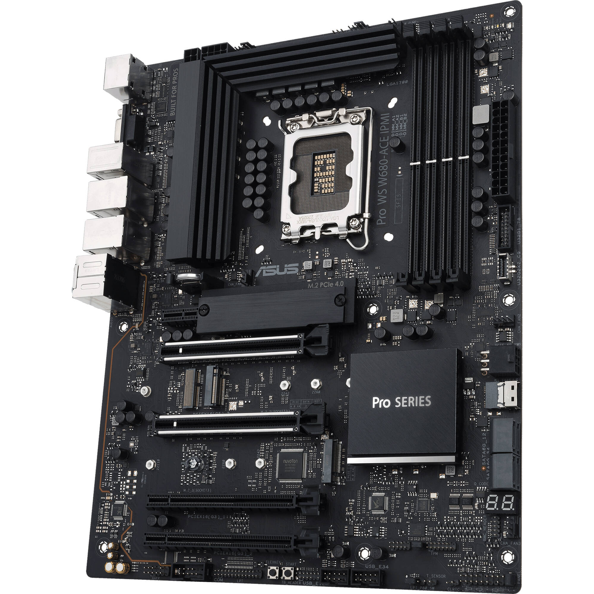 ASUS PRO WS W680-ACE IPMI ATX workstation motherboard with Intel W680 and IPMI — view 4