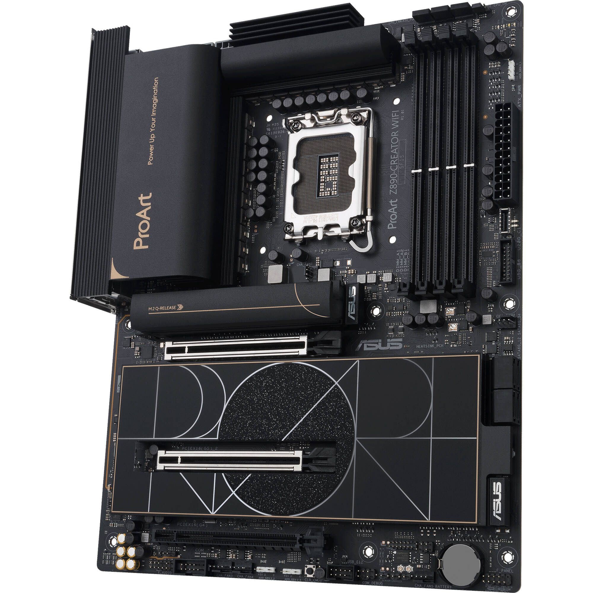ASUS ProArt Z890-CREATOR WIFI ATX motherboard for Intel LGA 1851 with Thunderbolt 5 and WiFi 7 — view 3
