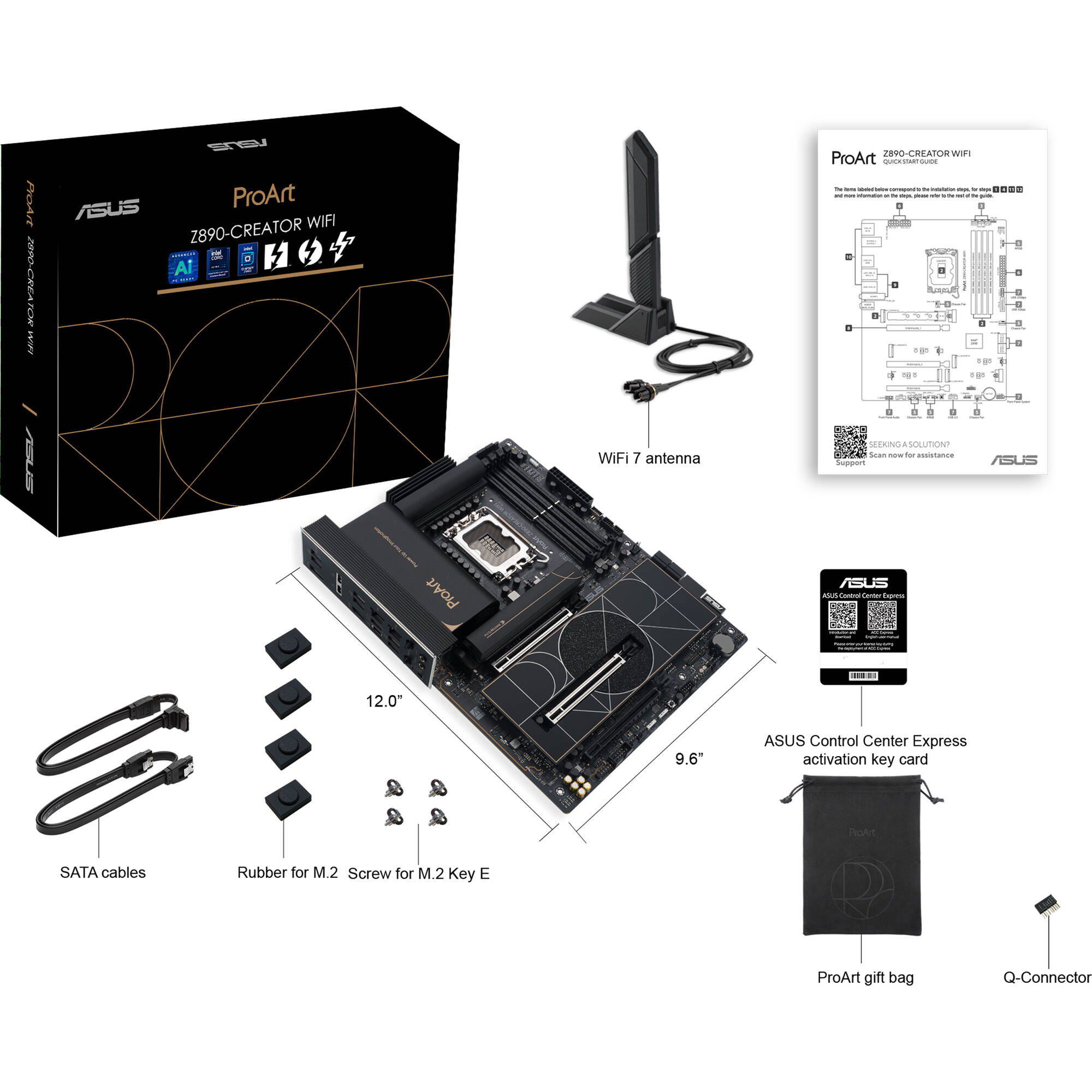 ASUS ProArt Z890-CREATOR WIFI ATX motherboard for Intel LGA 1851 with Thunderbolt 5 and WiFi 7 — view 9