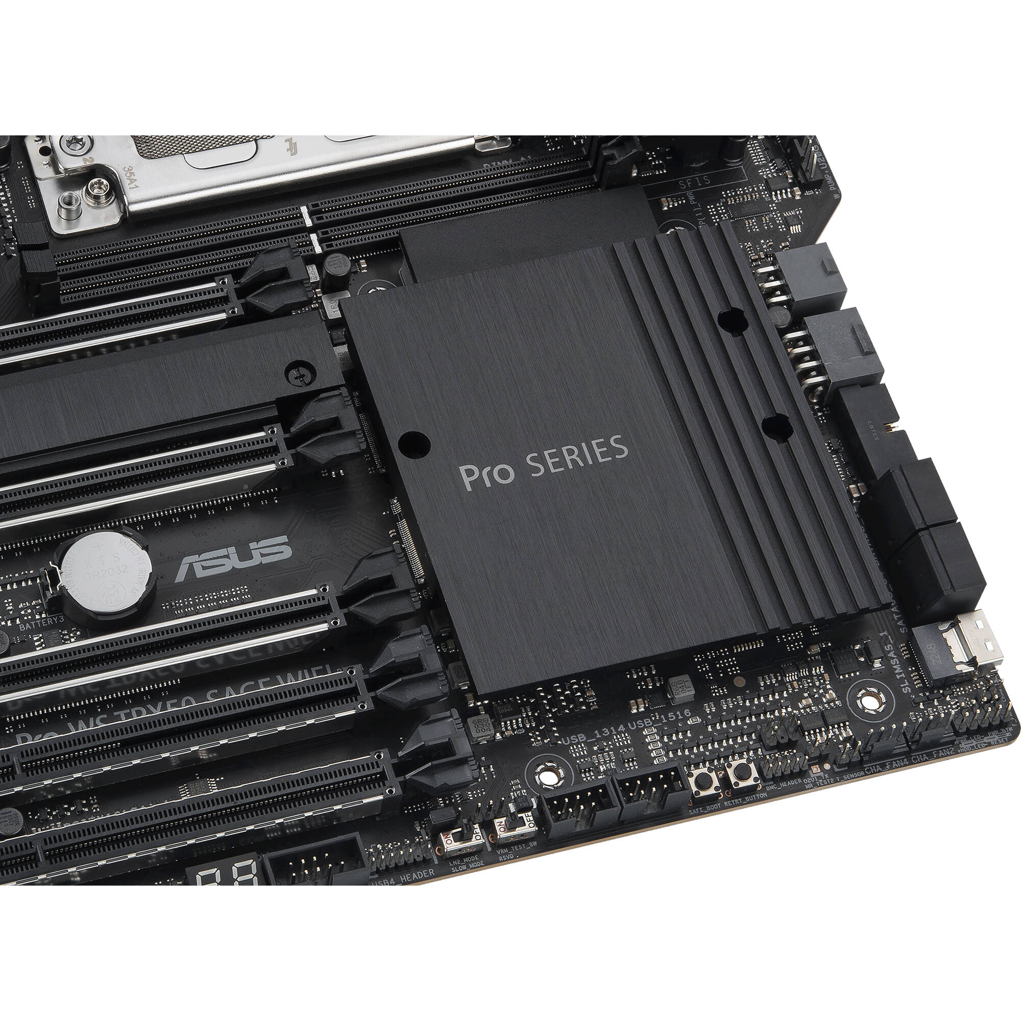 ASUS Pro WS TRX50-SAGE WIFI workstation motherboard with Wi‑Fi 7 and PCIe 5.0 support — view 12