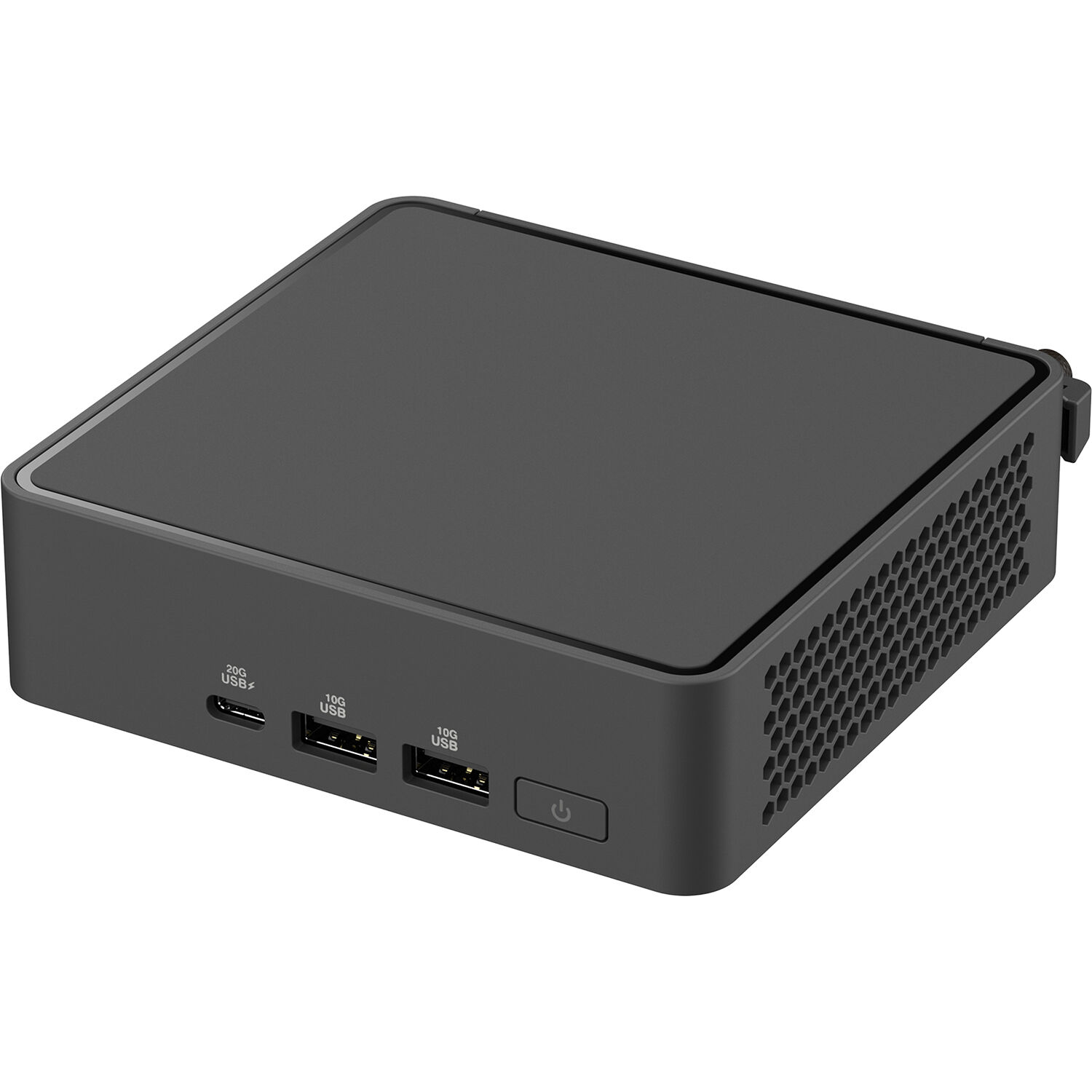 ASUS NUC 15 Pro Slim barebone mini PC with Intel Core Ultra 5, dual storage design, and VESA mount — view 3