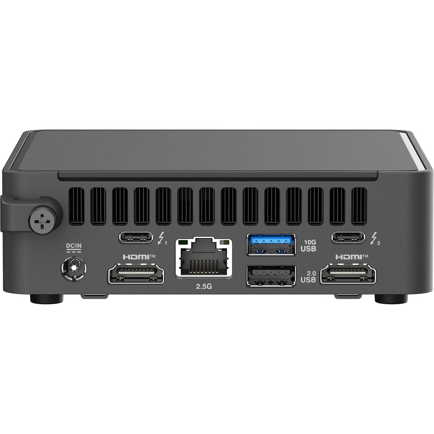 ASUS NUC 15 Pro Slim barebone mini PC with Intel Core Ultra 5, dual storage design, and VESA mount — view 5