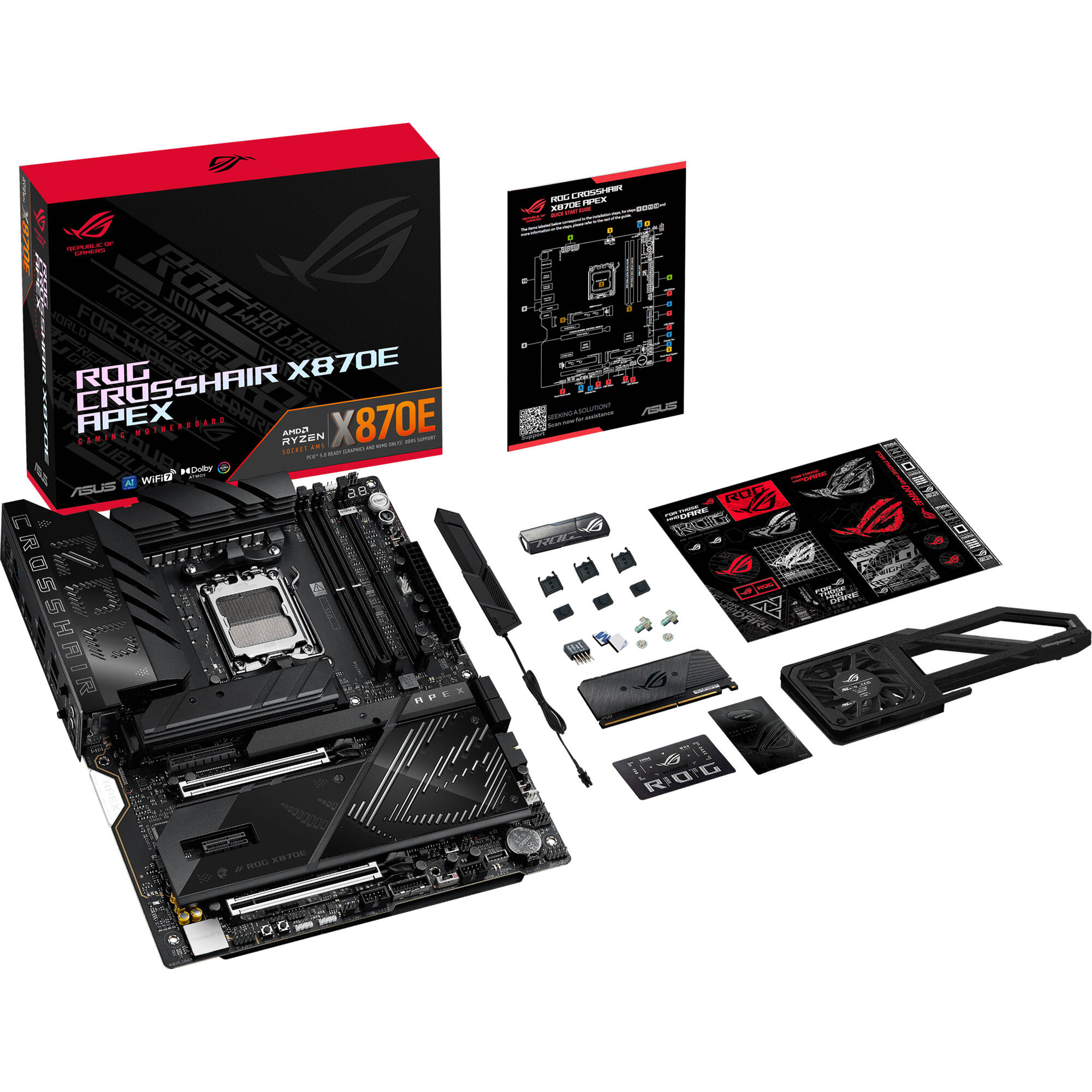 ASUS ROG CROSSHAIR X870E APEX ATX motherboard for AM5 Ryzen builds — view 12