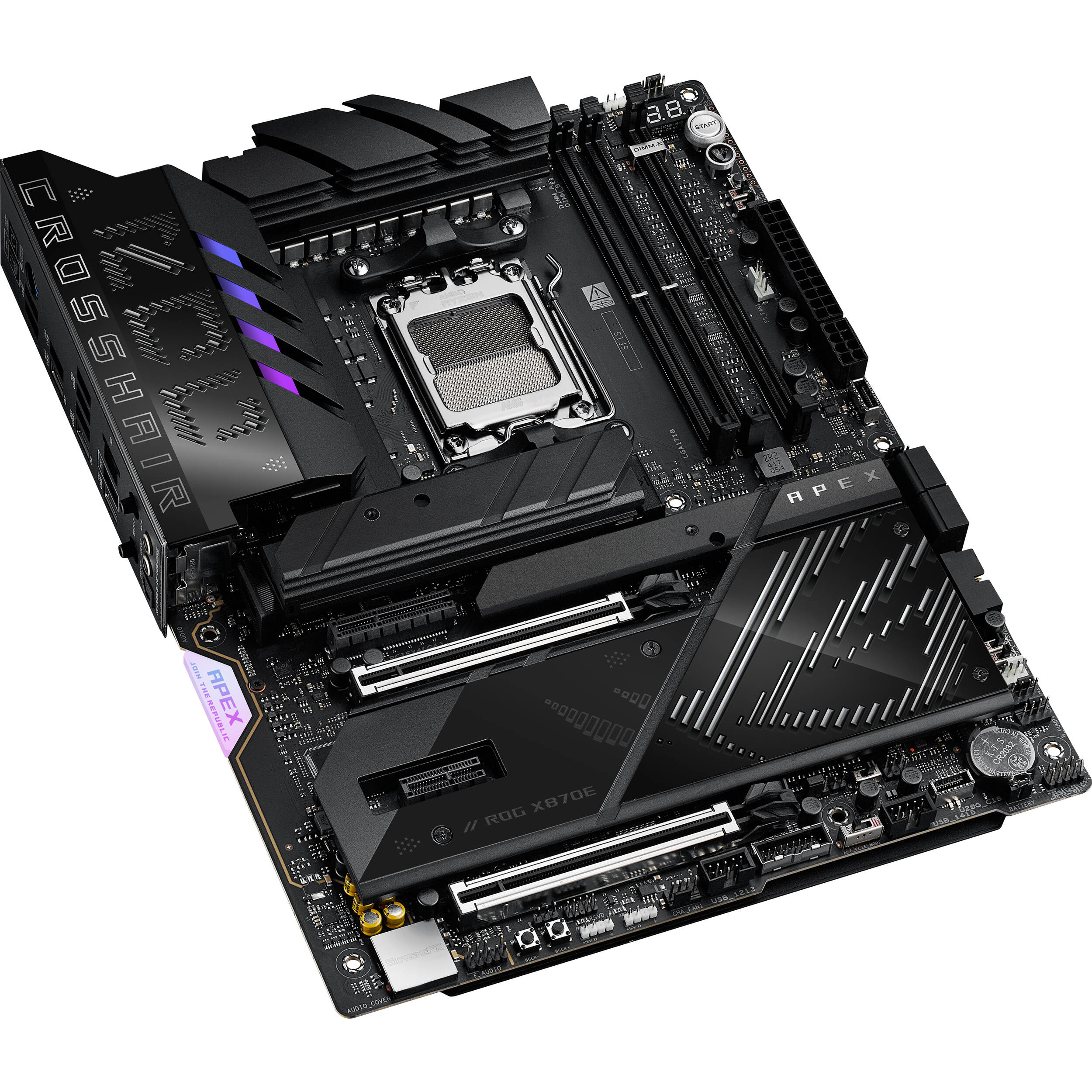 ASUS ROG CROSSHAIR X870E APEX ATX motherboard for AM5 Ryzen builds — view 6