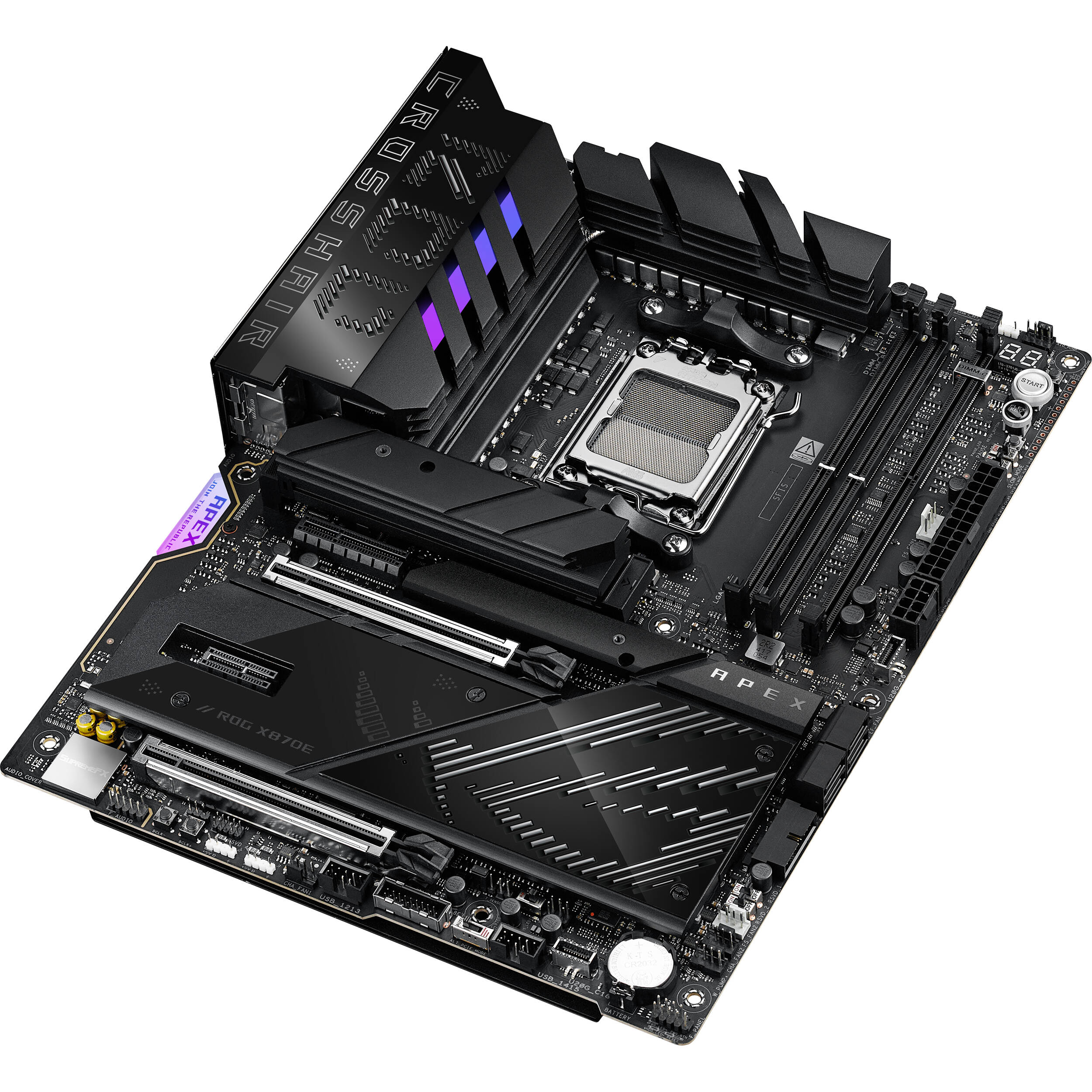 ASUS ROG CROSSHAIR X870E APEX ATX motherboard for AM5 Ryzen builds — view 7